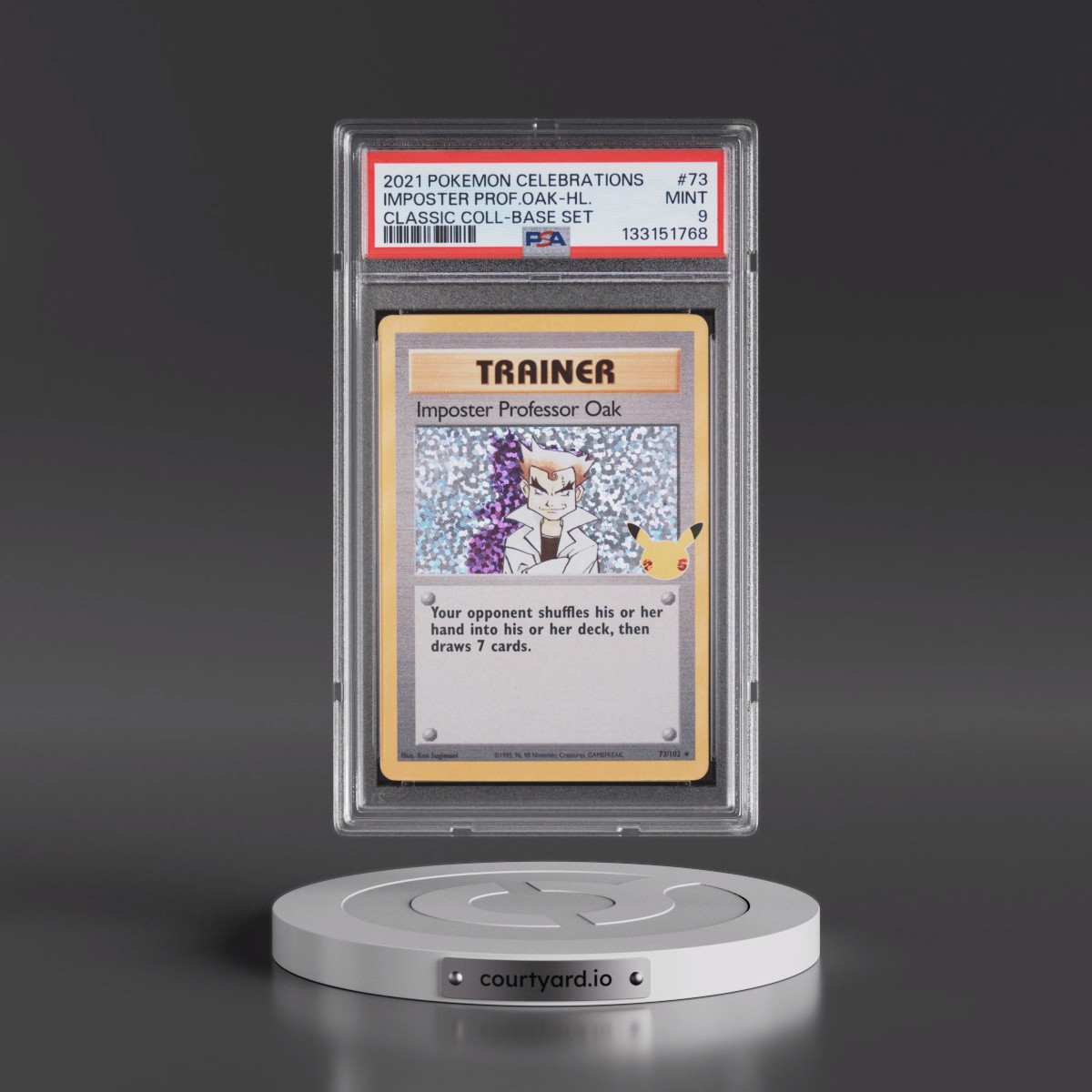 2021 Pokémon Celebrations Classic Collection #73 Imposter Professor Oak - Holo (PSA 8 NM-MT)