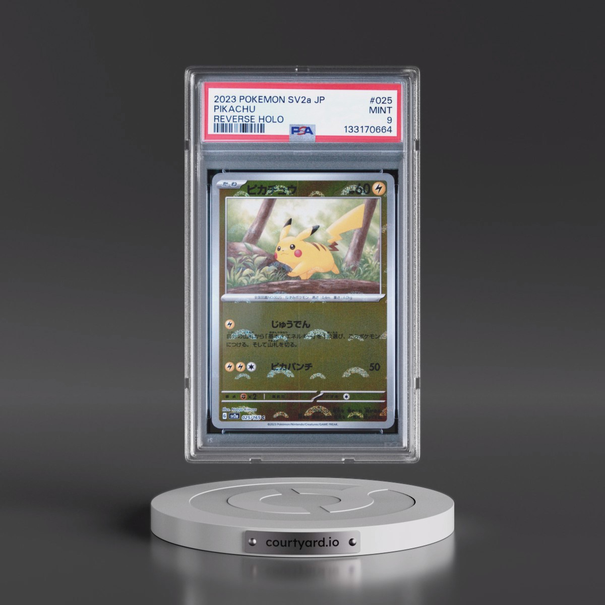 2023 Pokémon Sv2a-Pokémon Card 151 #025 Pikachu - Reverse Holo (PSA 9 MINT)