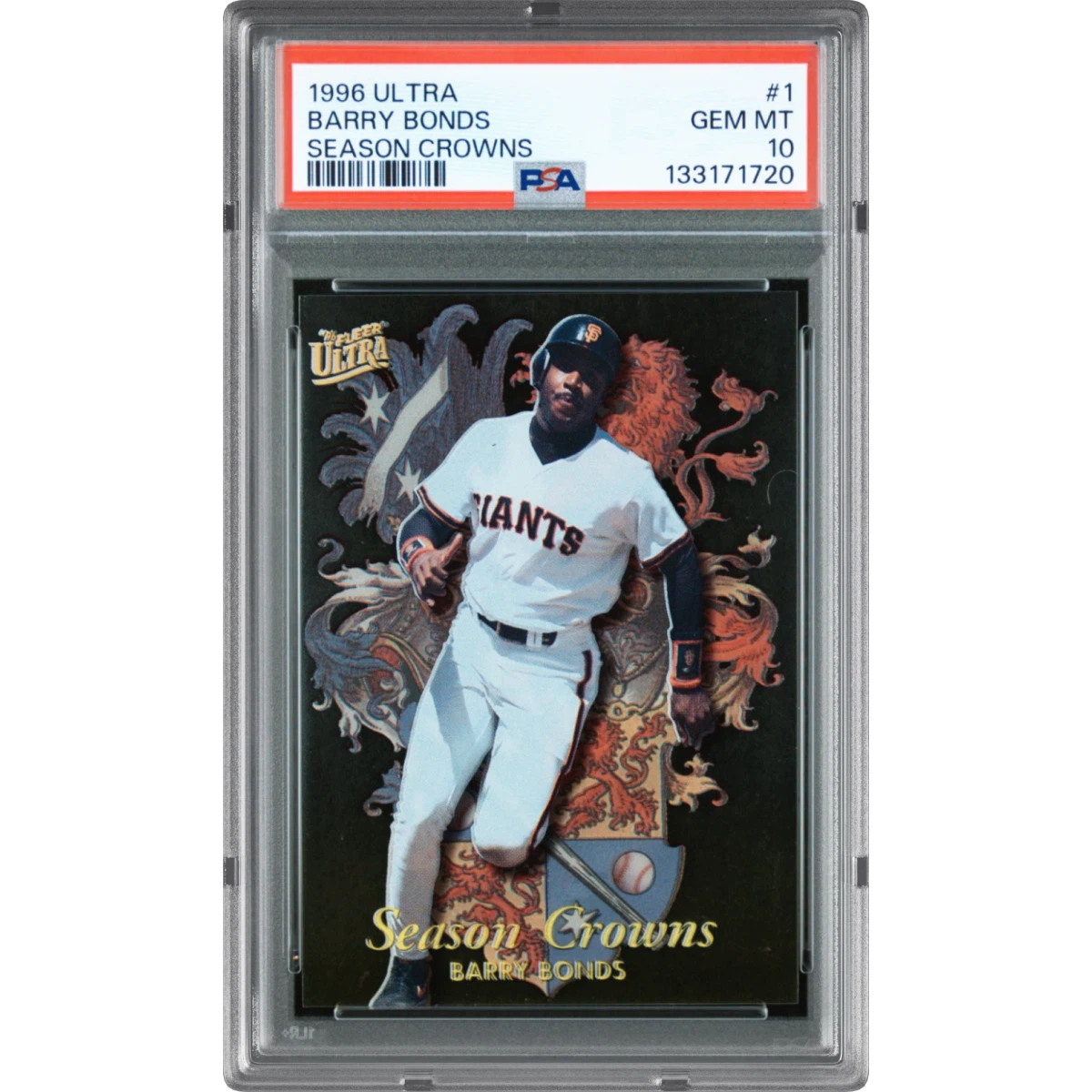 1996 Ultra Season Crowns #1 Barry Bonds (PSA 10 GEM MINT)
