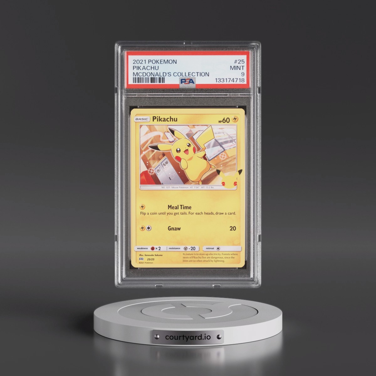2021 Pokémon Mcdonald's Collection #25 Pikachu (PSA 9 MINT)
