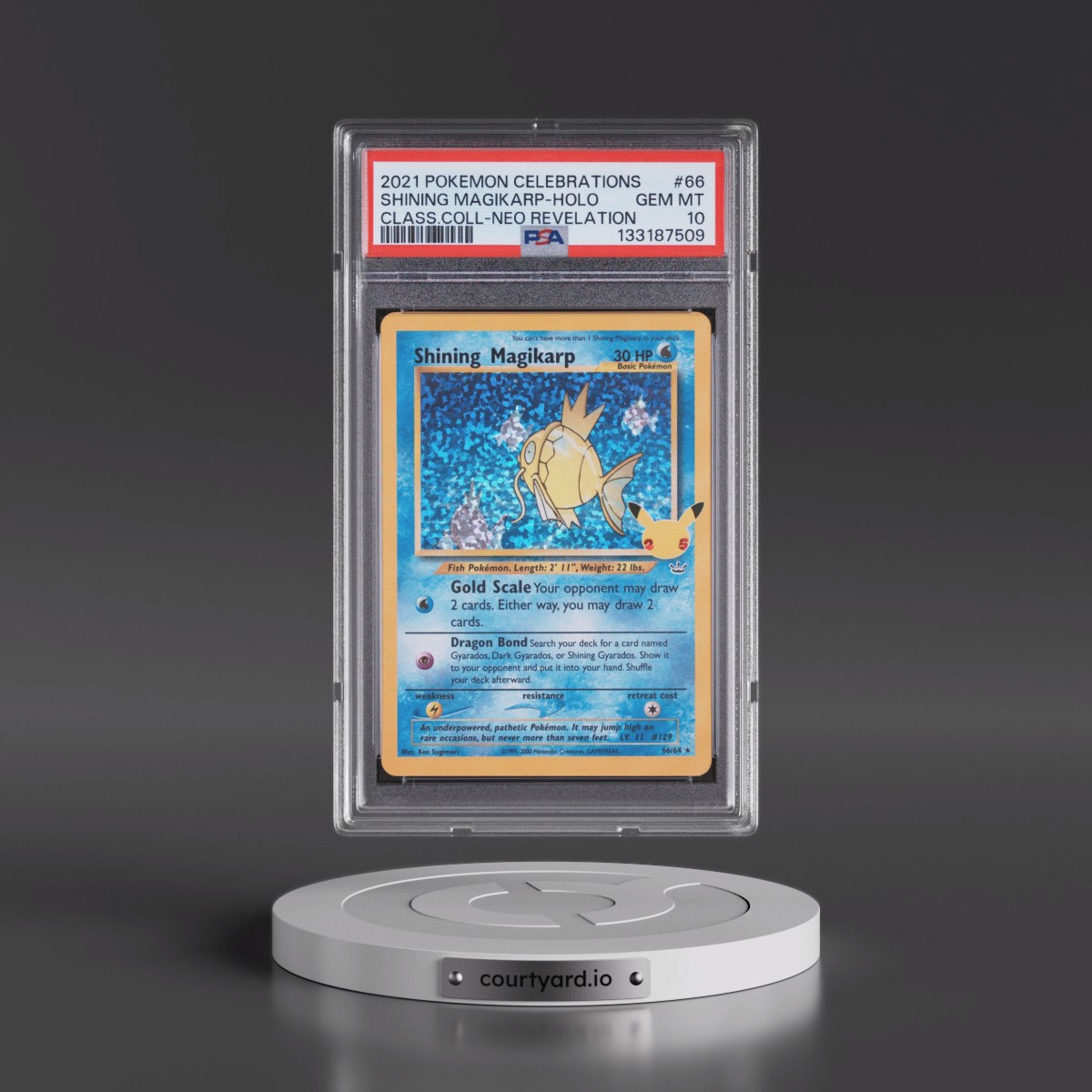 2021 Pokémon Celebrations Classic Collection #66 Shining Magikarp - Holo Holo (PSA 10 GEM MINT)