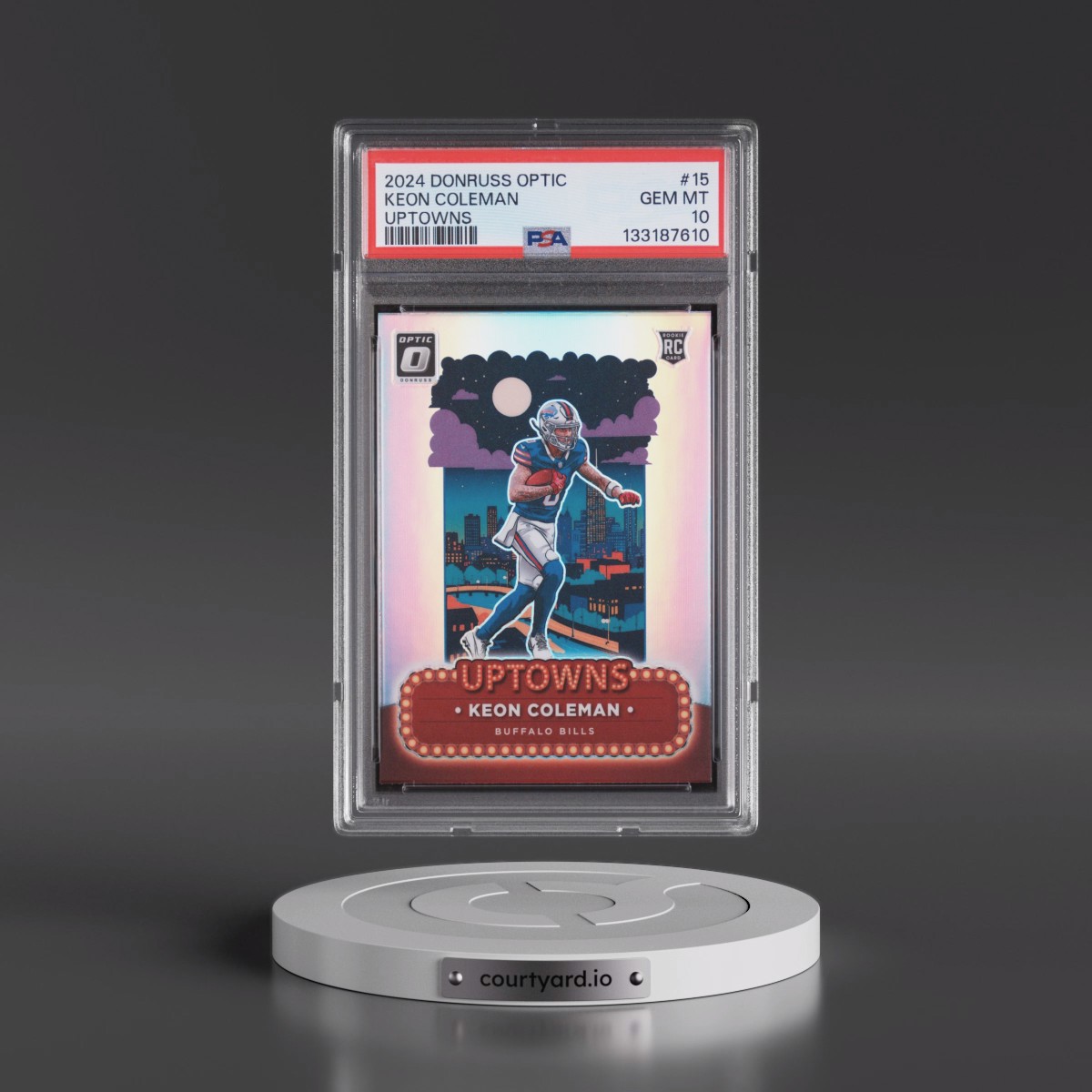 2024 Panini Donruss Optic Uptowns #15 Keon Coleman (PSA 10 GEM MINT)