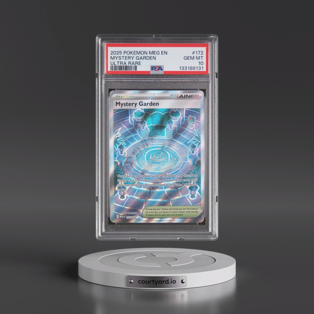 2025 Pokémon Meg EN-Mega Evolution #172 Mystery Garden - Ultra Rare (PSA 10 GEM MINT)
