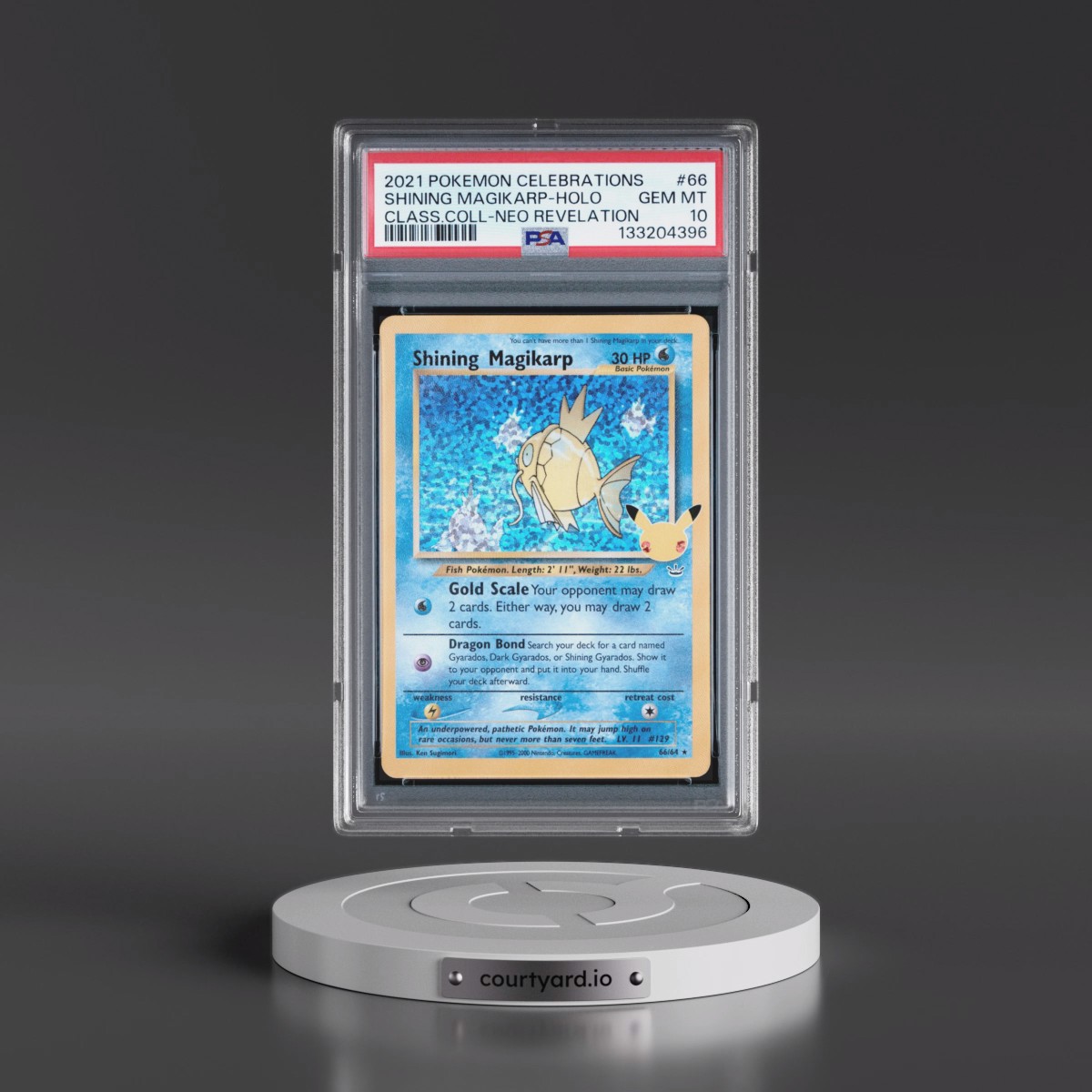 2021 Pokémon Celebrations Classic Collection #66 Shining Magikarp - Holo Holo (PSA 10 GEM MINT)