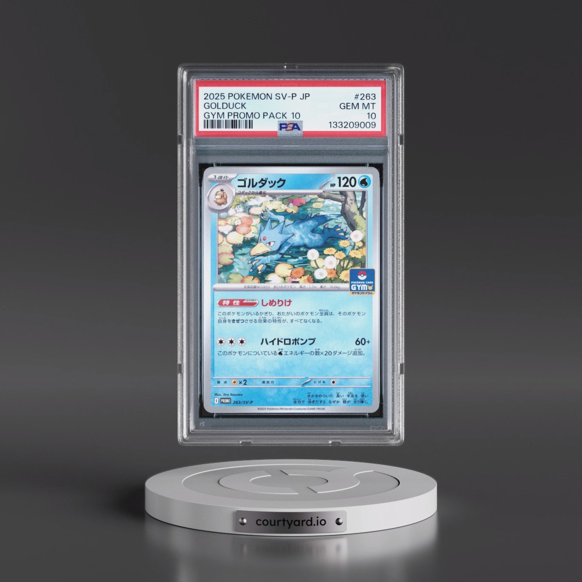 2025 Pokémon SV-P Promo #263 Golduck - Gym Promo Pack 10 (PSA 10 GEM MINT)
