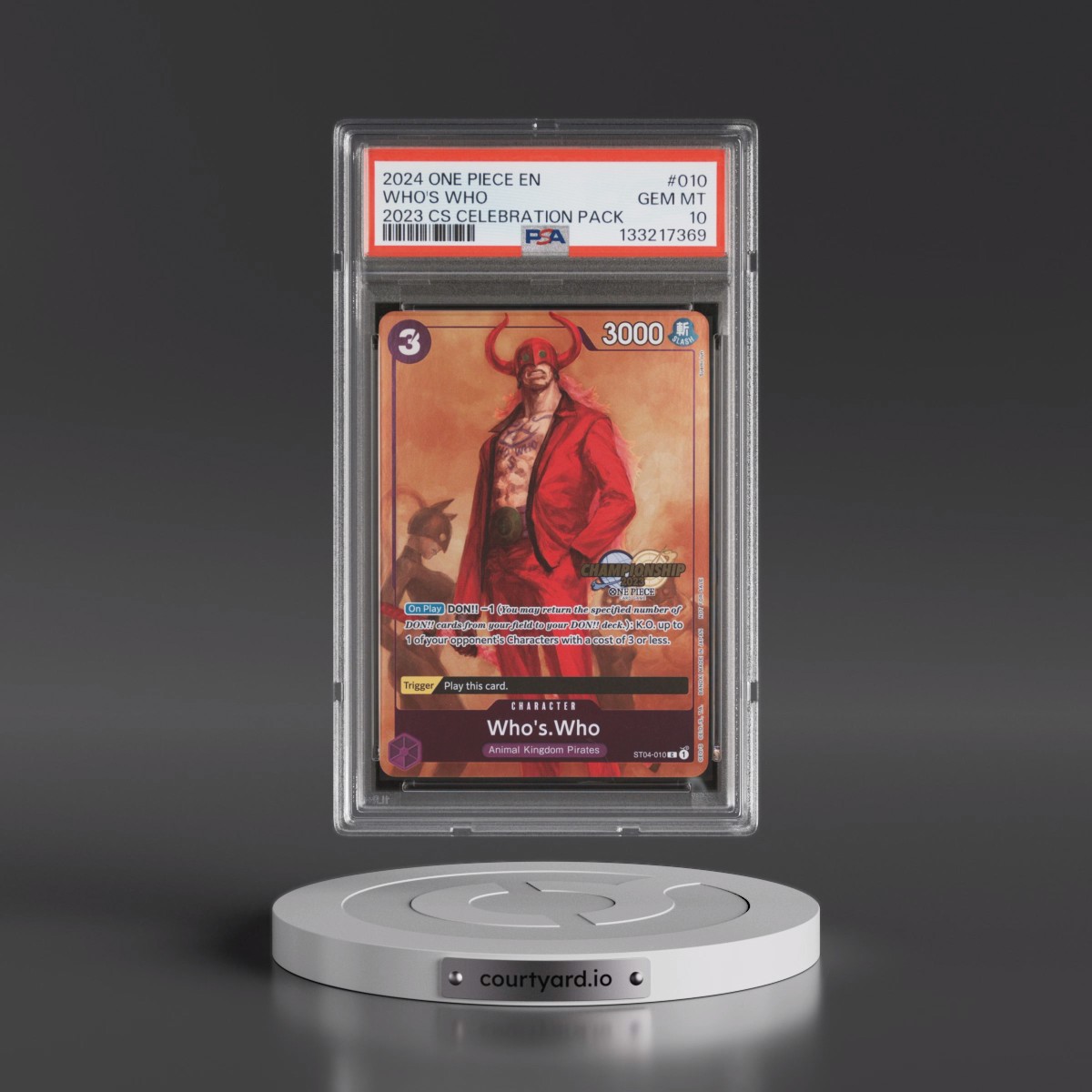 2024 One Piece Championship 2023 Celebration Pack #010 Who's Who (PSA 10 GEM MINT)