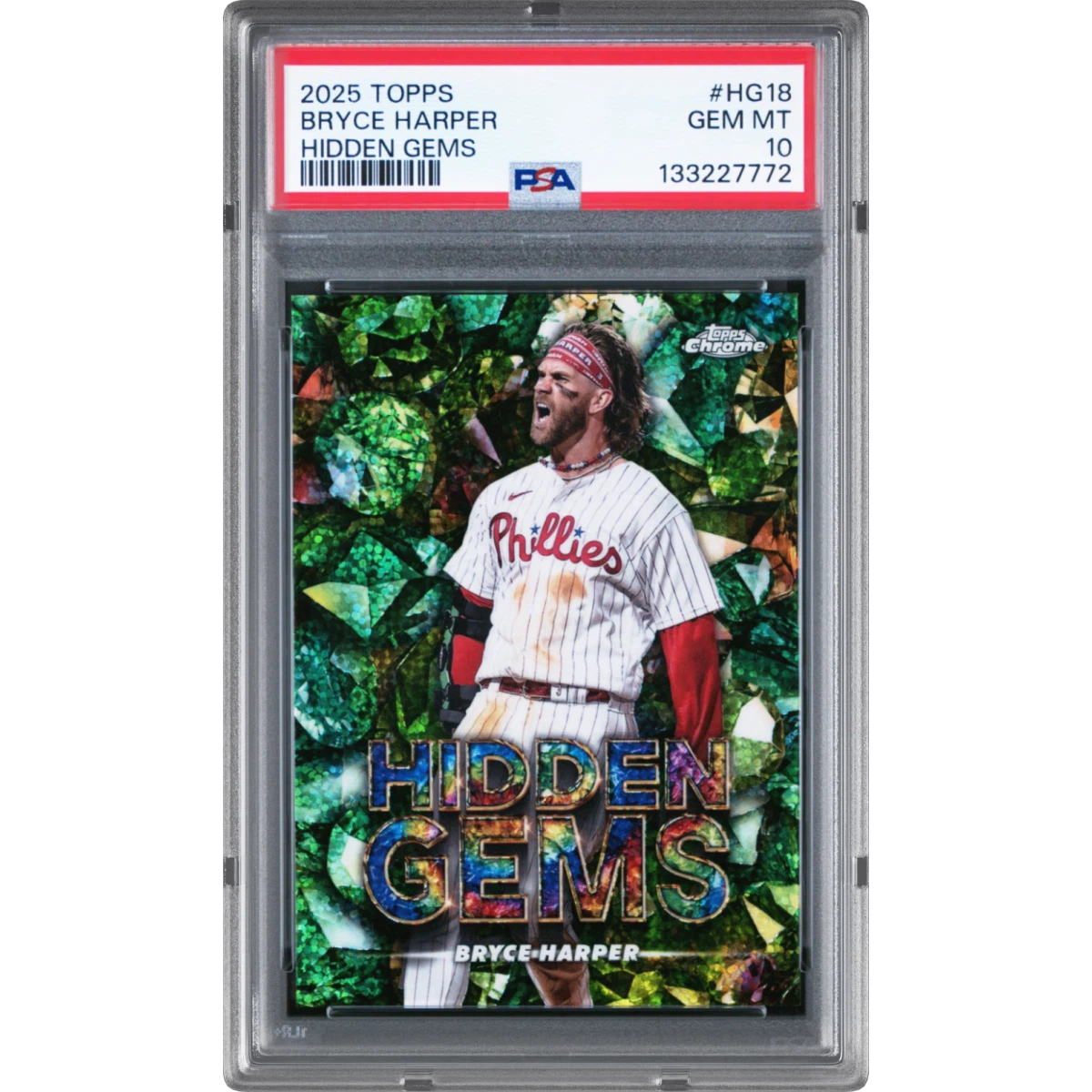 2025 Topps Hidden Gems #HG18 Bryce Harper (PSA 10 GEM MINT)