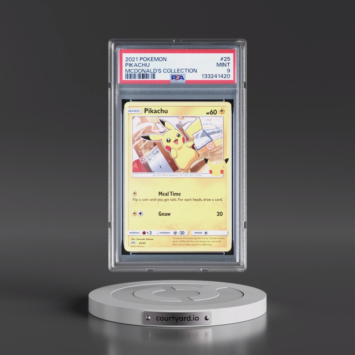 2021 Pokémon Mcdonald's Collection #25 Pikachu (PSA 9 MINT)