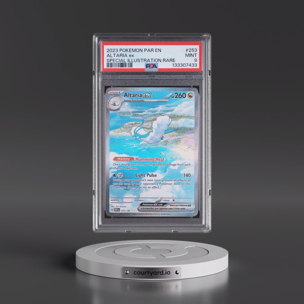 2023 Pokémon Par EN-Paradox Rift #253 Altaria EX - Holo Special Illustration Rare (PSA 9 MINT)