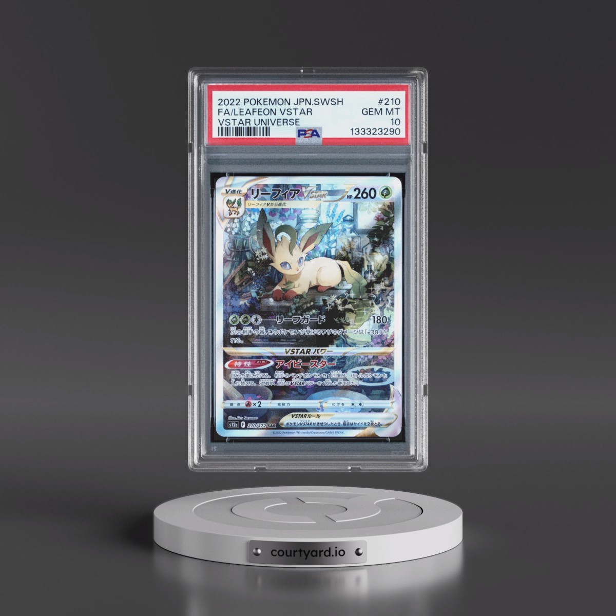 2022 Pokémon Sword & Shield Vstar Universe #210 Leafeon Vstar - Full Art (PSA 10 GEM MINT)