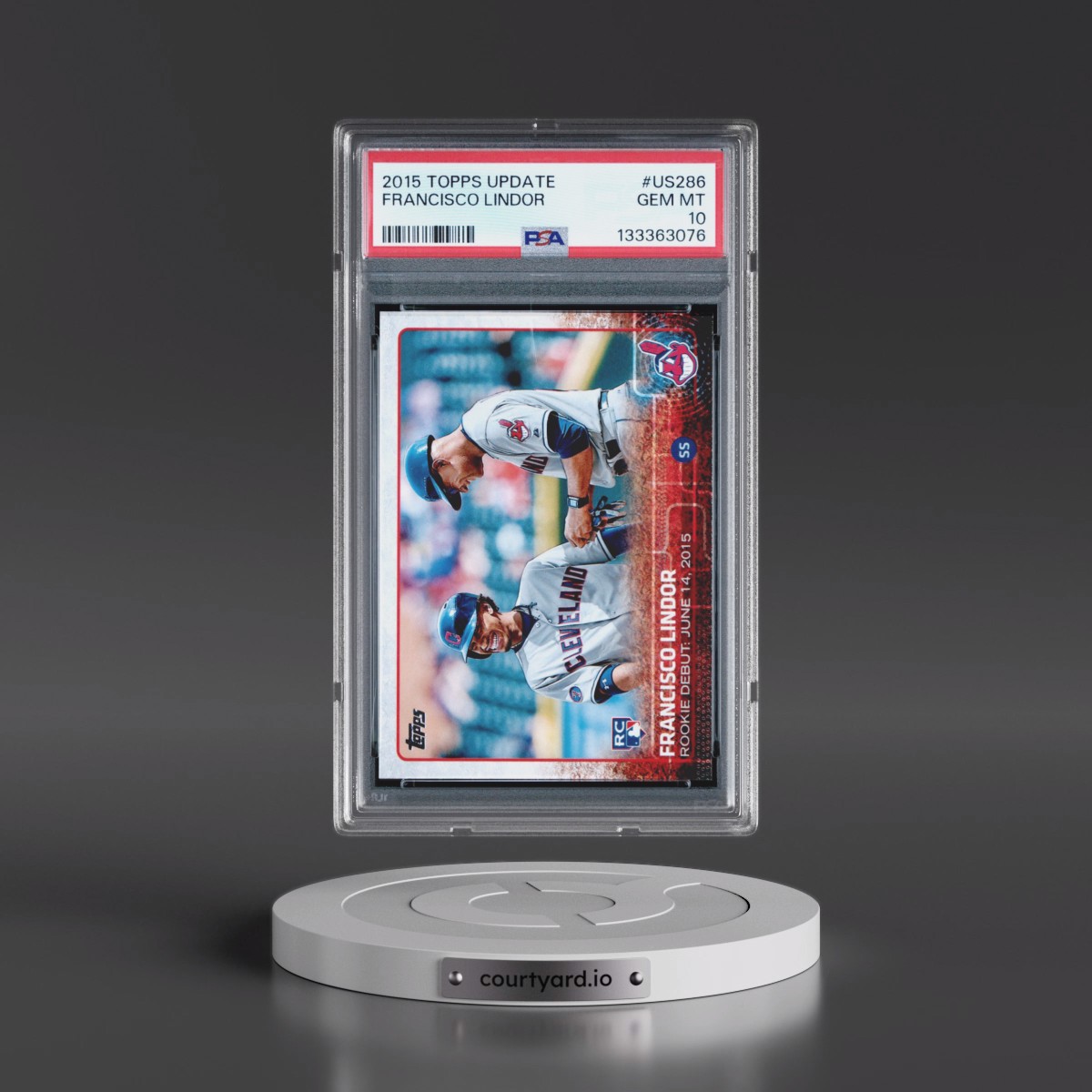 2015 Topps Update #US286 Francisco Lindor (PSA 10 GEM MINT)