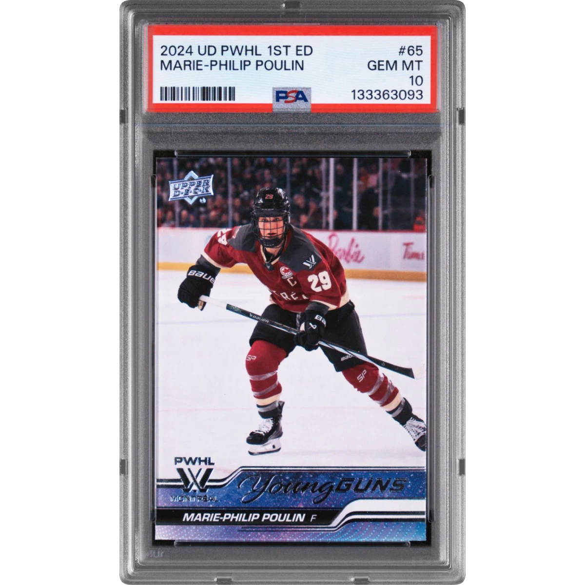 2024 Upper Deck Pwhl 1st Edition #65 Marie-Philip Poulin, PSA 10