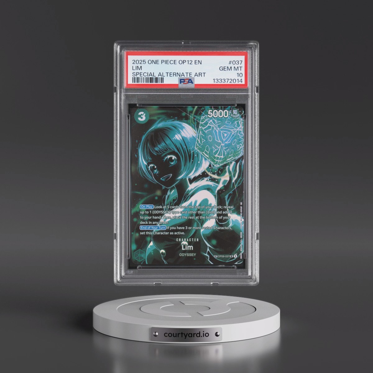 2025 One Piece OP12-Legacy of the Master #037 Lim - Special Alternate Art (PSA 10 GEM MINT)