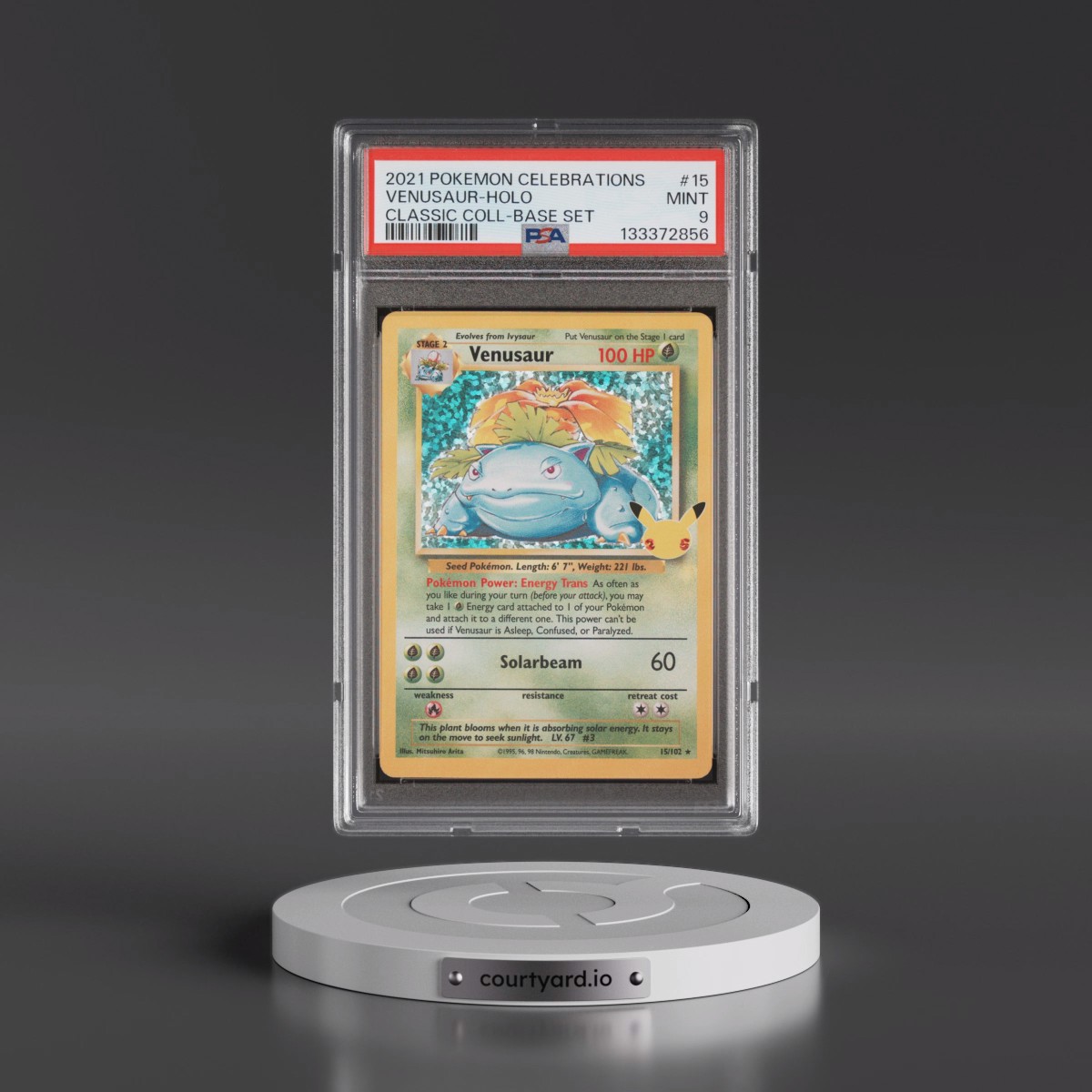 2021 Pokémon Celebrations Classic Collection #15 Venusaur - Holo (PSA 9 MINT)
