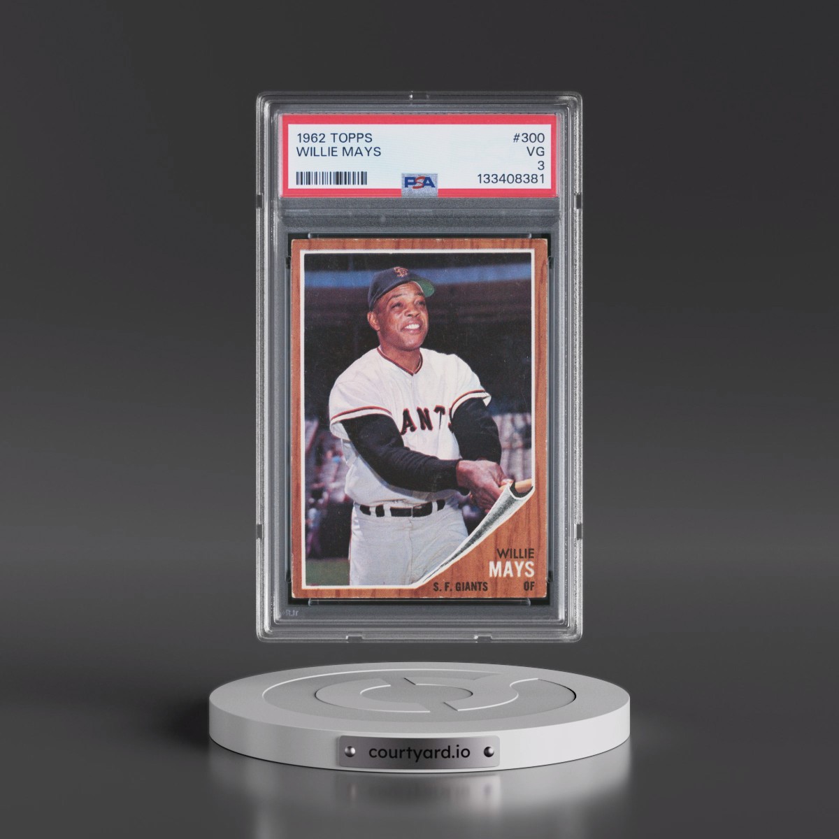 1962 Topps #300 Willie Mays (PSA 3 VG)