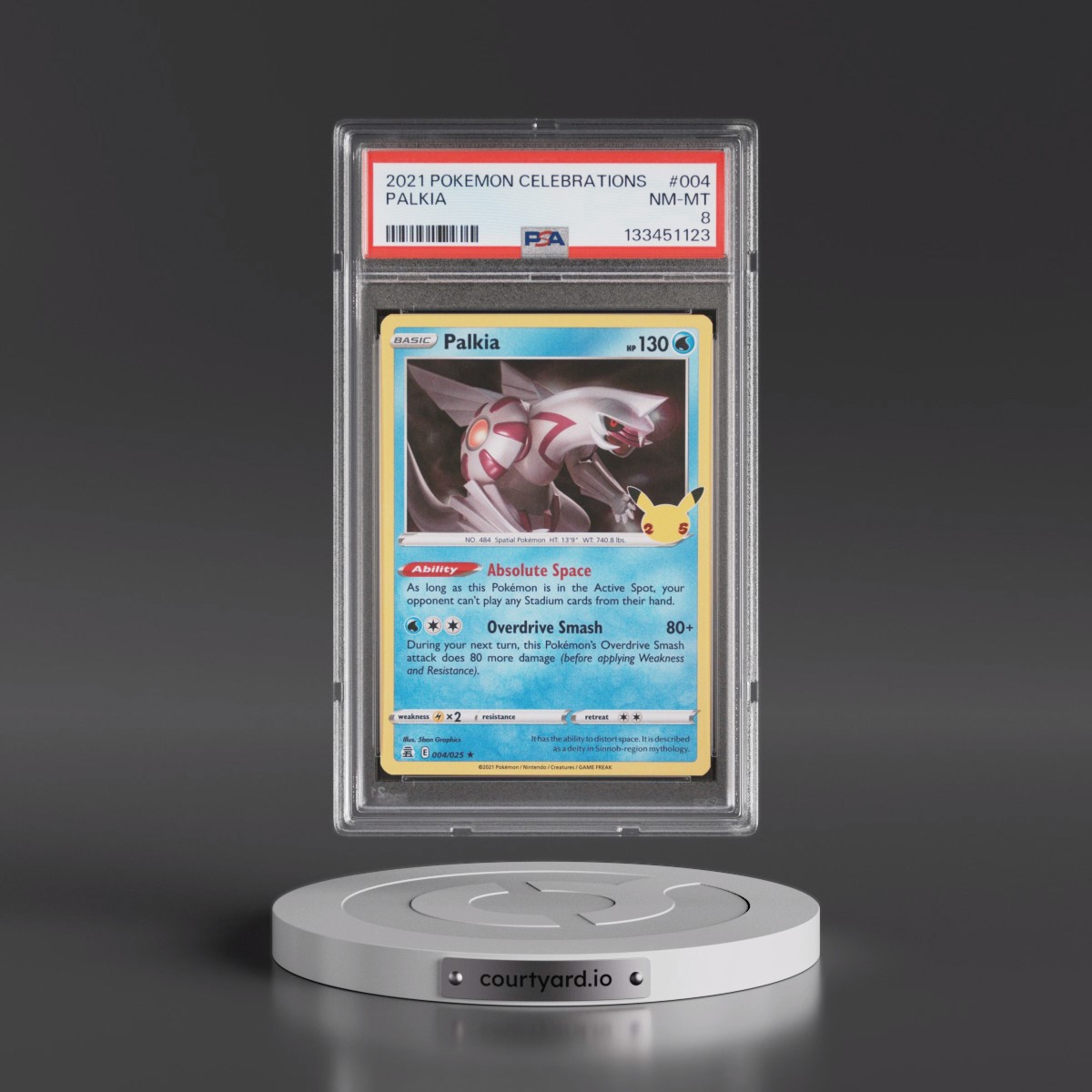 2021 Pokémon Celebrations #004 Palkia (PSA 8 NM-MT)