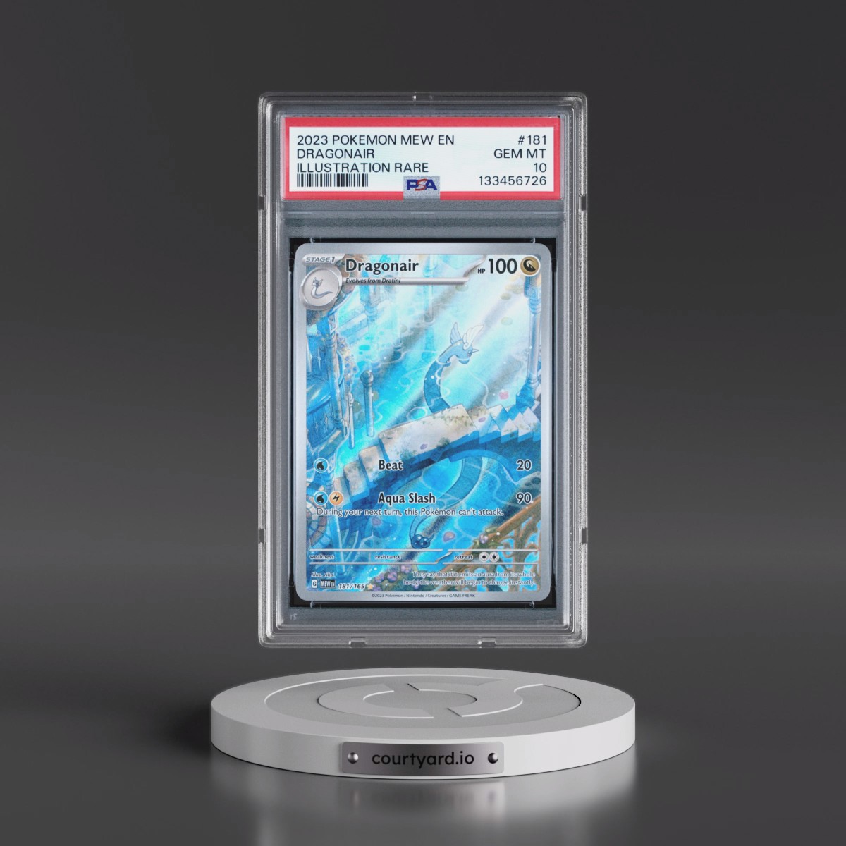 2023 Pokémon Mew EN-151 #181 Dragonair - Illustration Rare (PSA 10 GEM MINT)