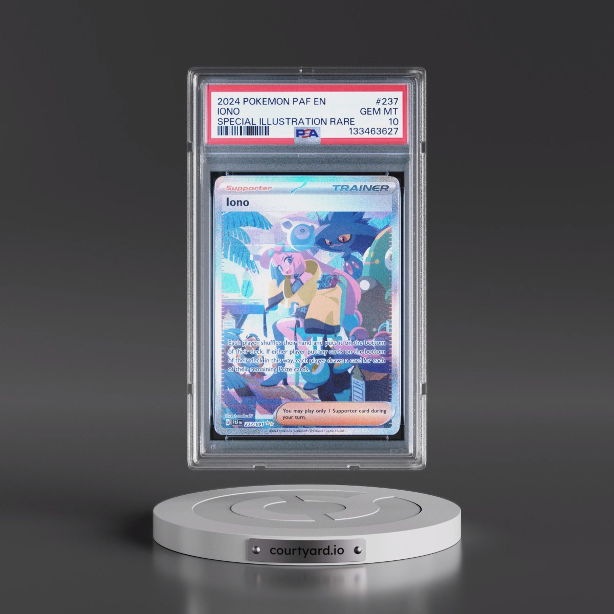 2024 Pokémon Paf EN-Paldean Fates #237 Iono - Special Illustration Rare (PSA 10 GEM MINT)