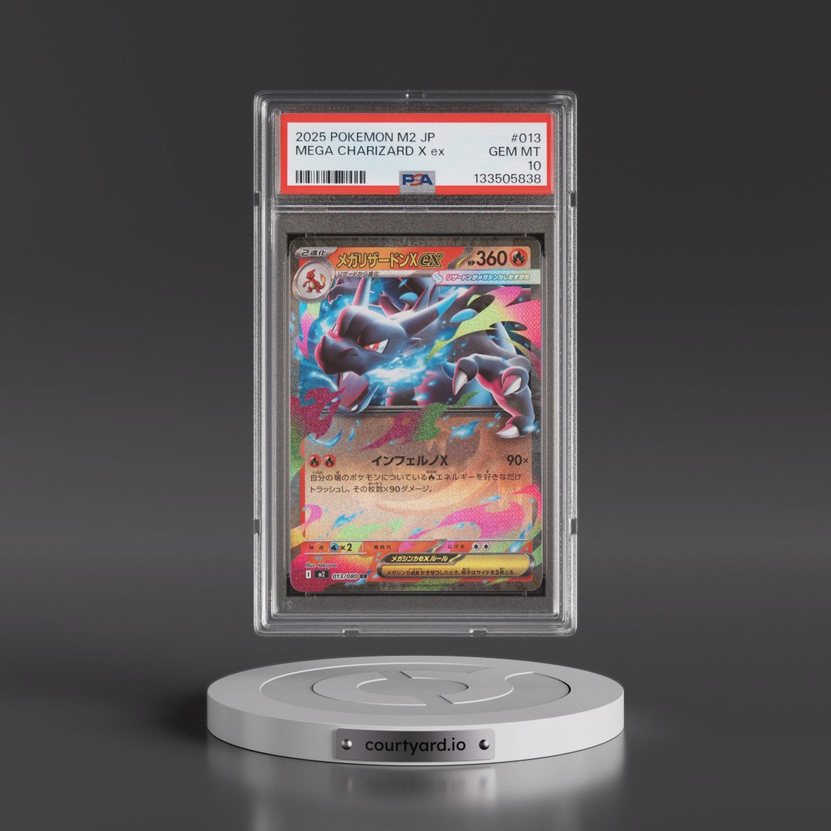 2025 Pokémon M2-Inferno X #013 Mega Charizard X EX - Holo (PSA 10 GEM MINT)