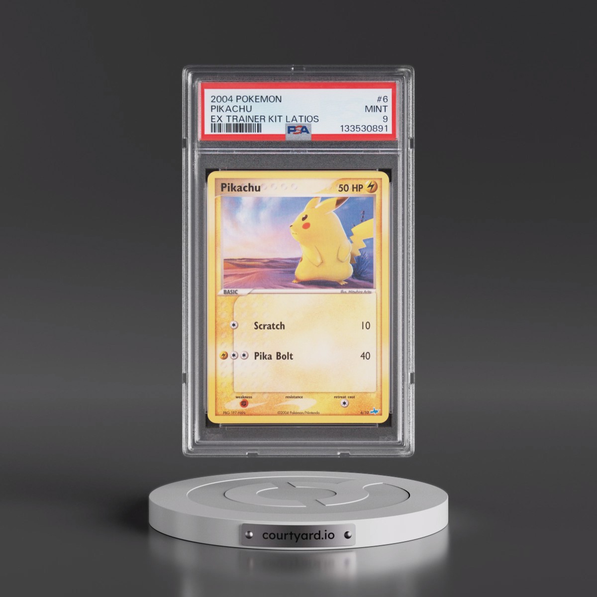 2004 Pokémon EX Trainer Kit Latios #6 Pikachu (PSA 9 MINT)