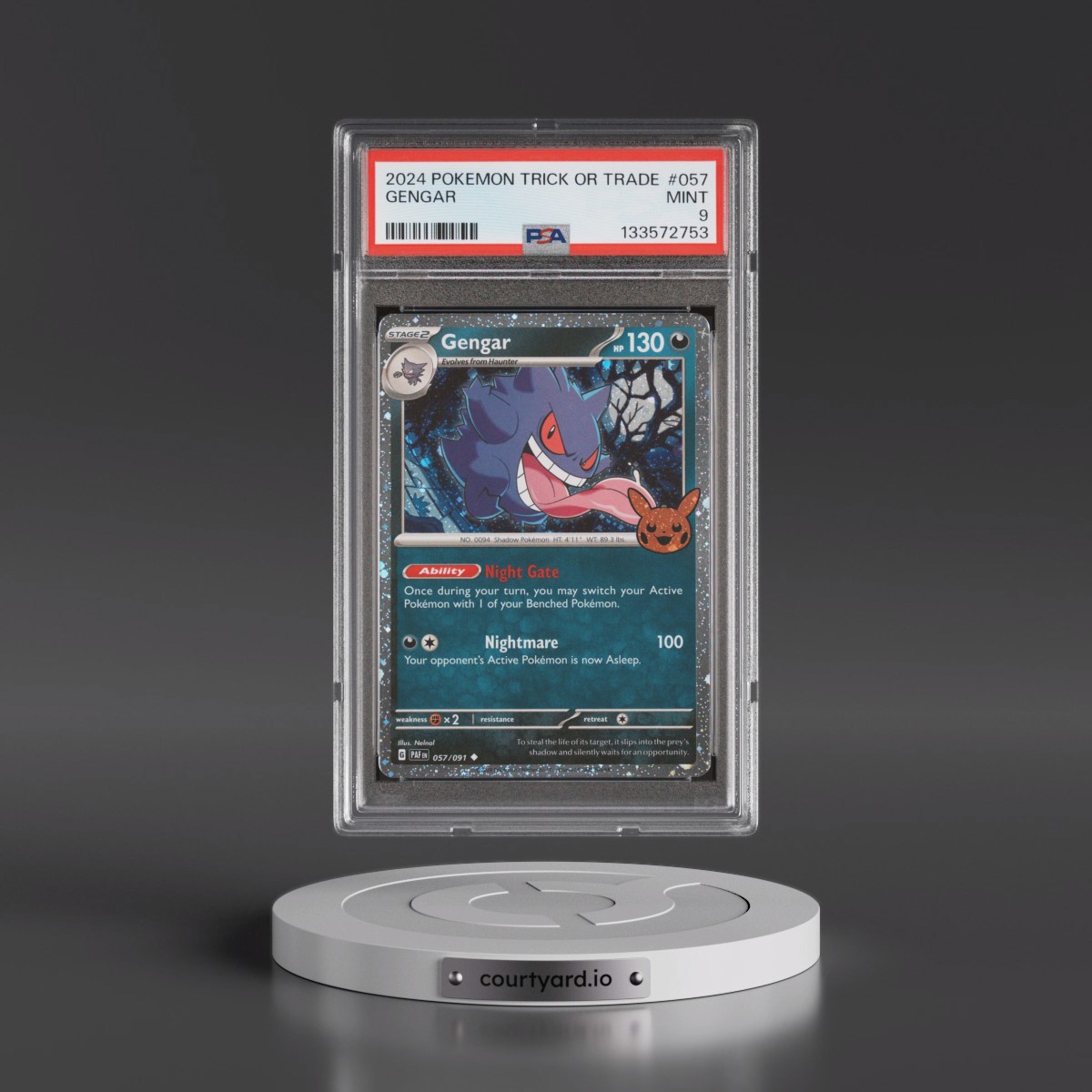 2024 Pokémon Trick or Trade #057 Gengar (PSA 9 MINT)
