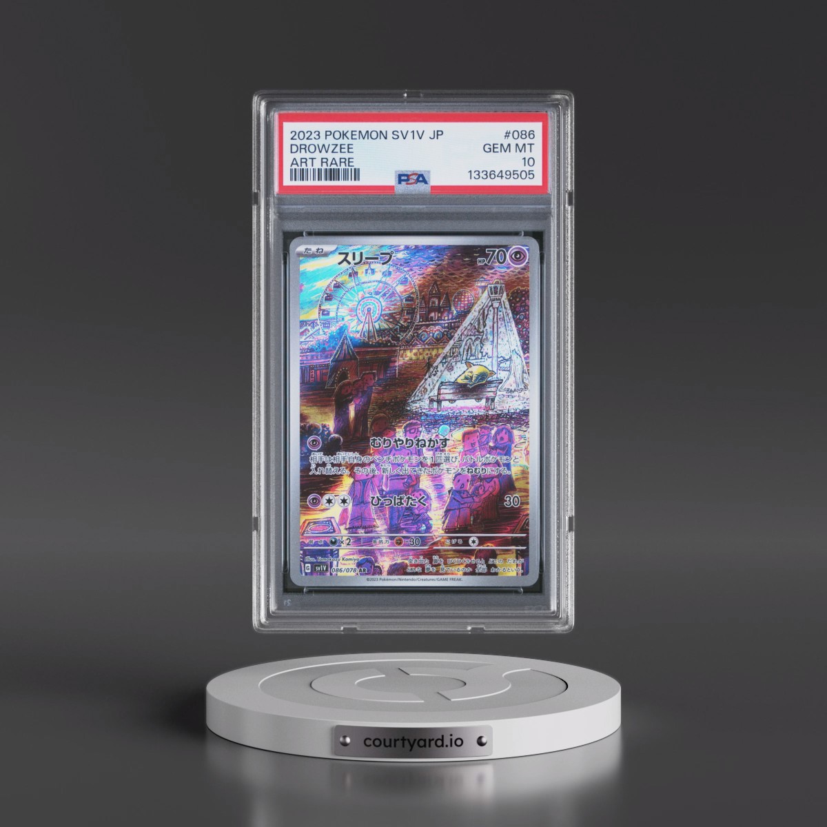 2023 Pokémon Sv1v-Violet EX #086 Drowzee - Art Rare (PSA 10 GEM MINT)