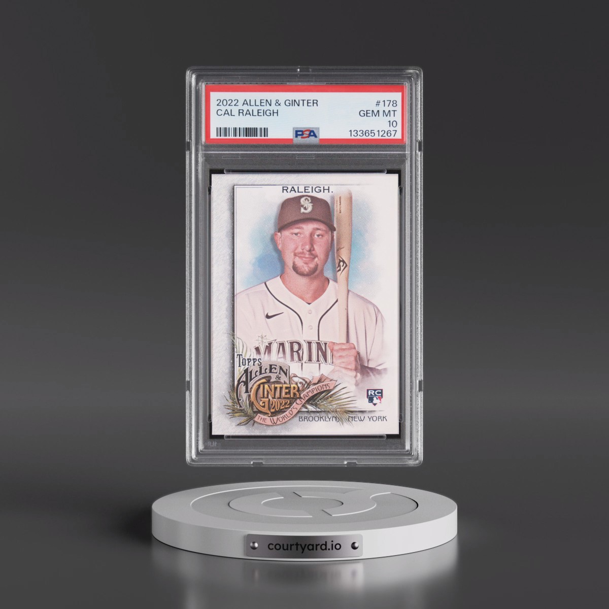 2022 Topps Allen & Ginter #178 Cal Raleigh (PSA 10 GEM MINT)