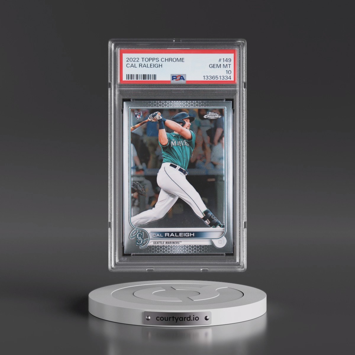 2022 Topps Chrome #149 Cal Raleigh (PSA 10 GEM MINT)