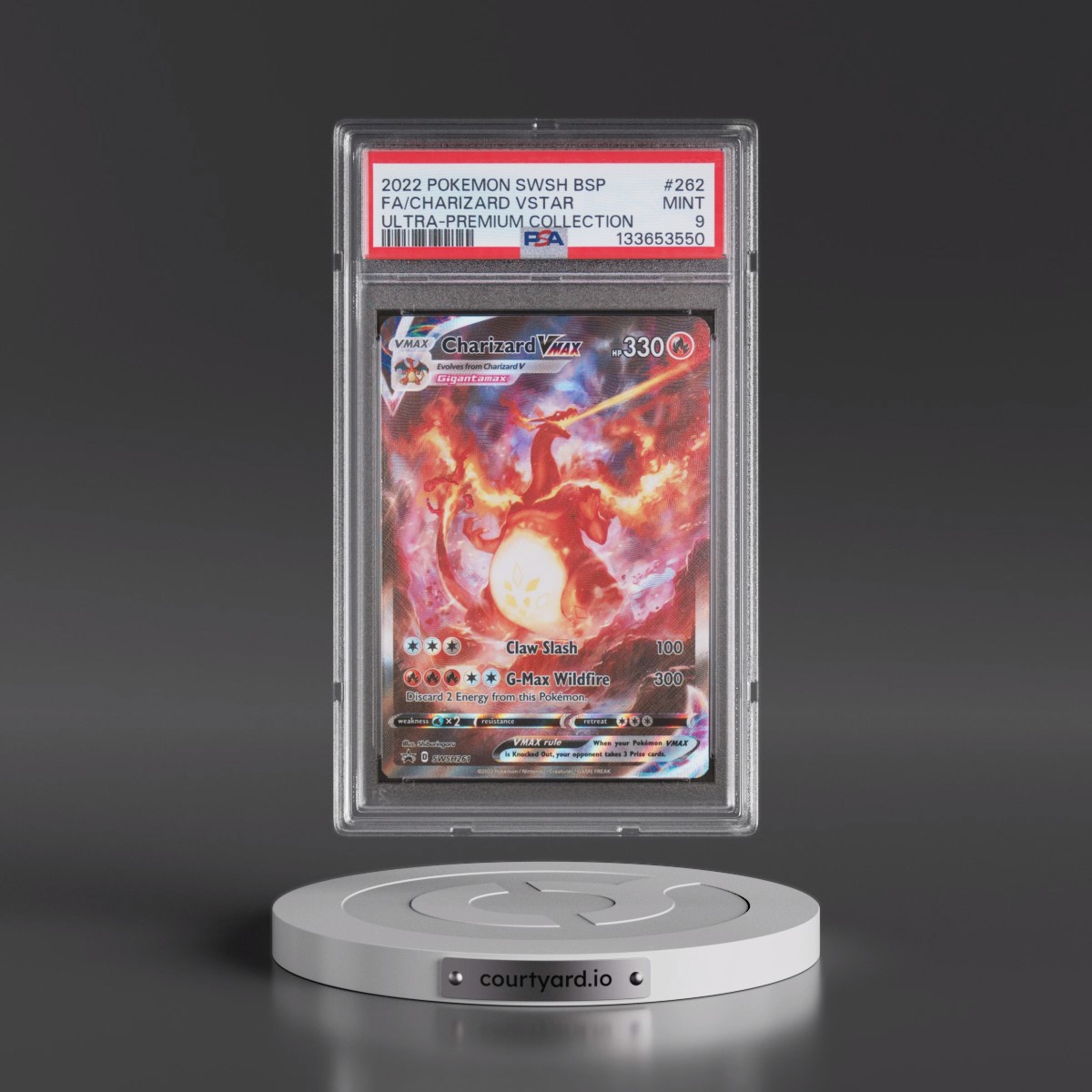 2022 Pokémon Swsh Black Star Promo #262 Charizard Vstar - Full Art Sword & Shield Ultra-Premium Collection-Charizard (PSA 9 MINT)