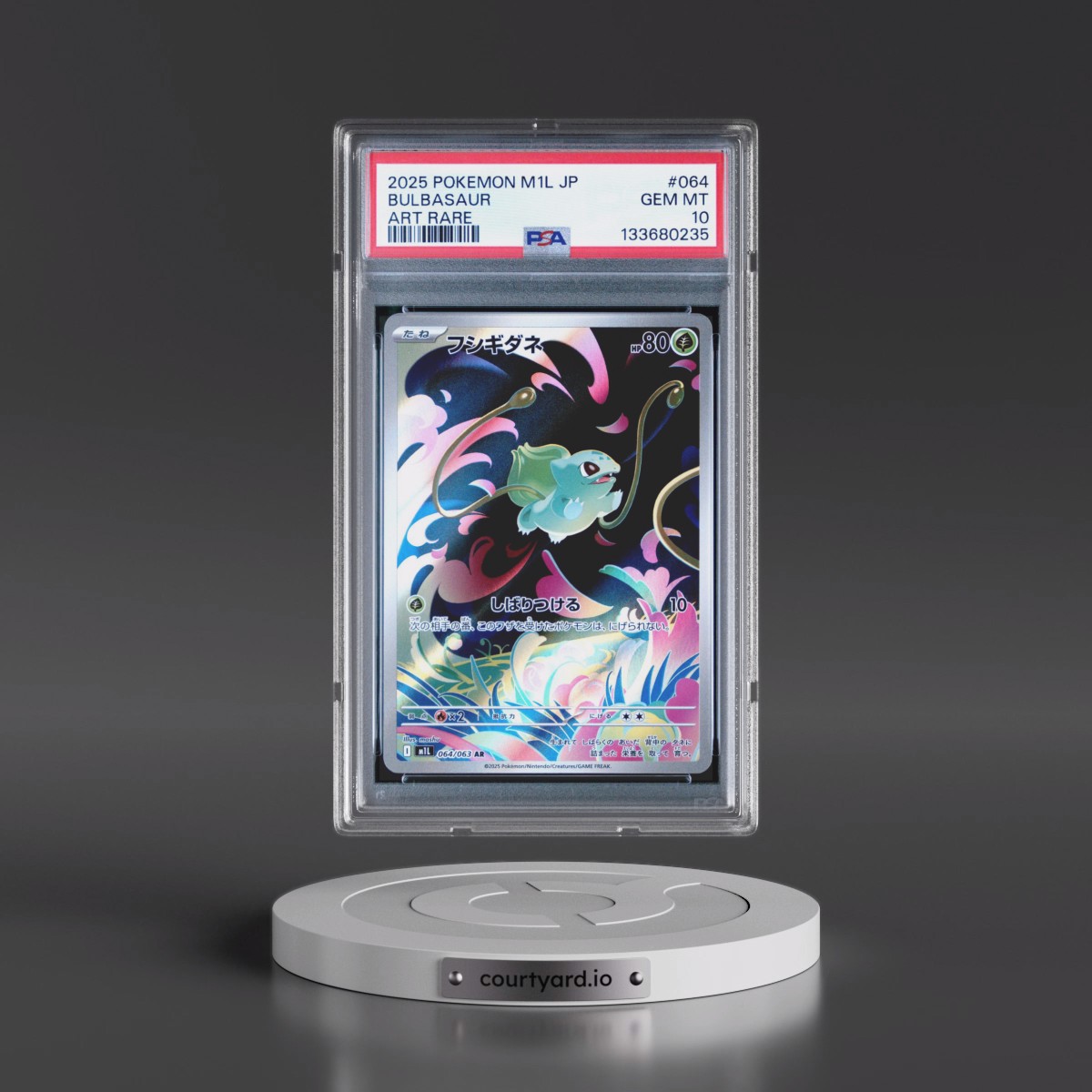2025 Pokémon M1l-Mega Brave #064 Bulbasaur - Art Rare (PSA 10 GEM MINT)