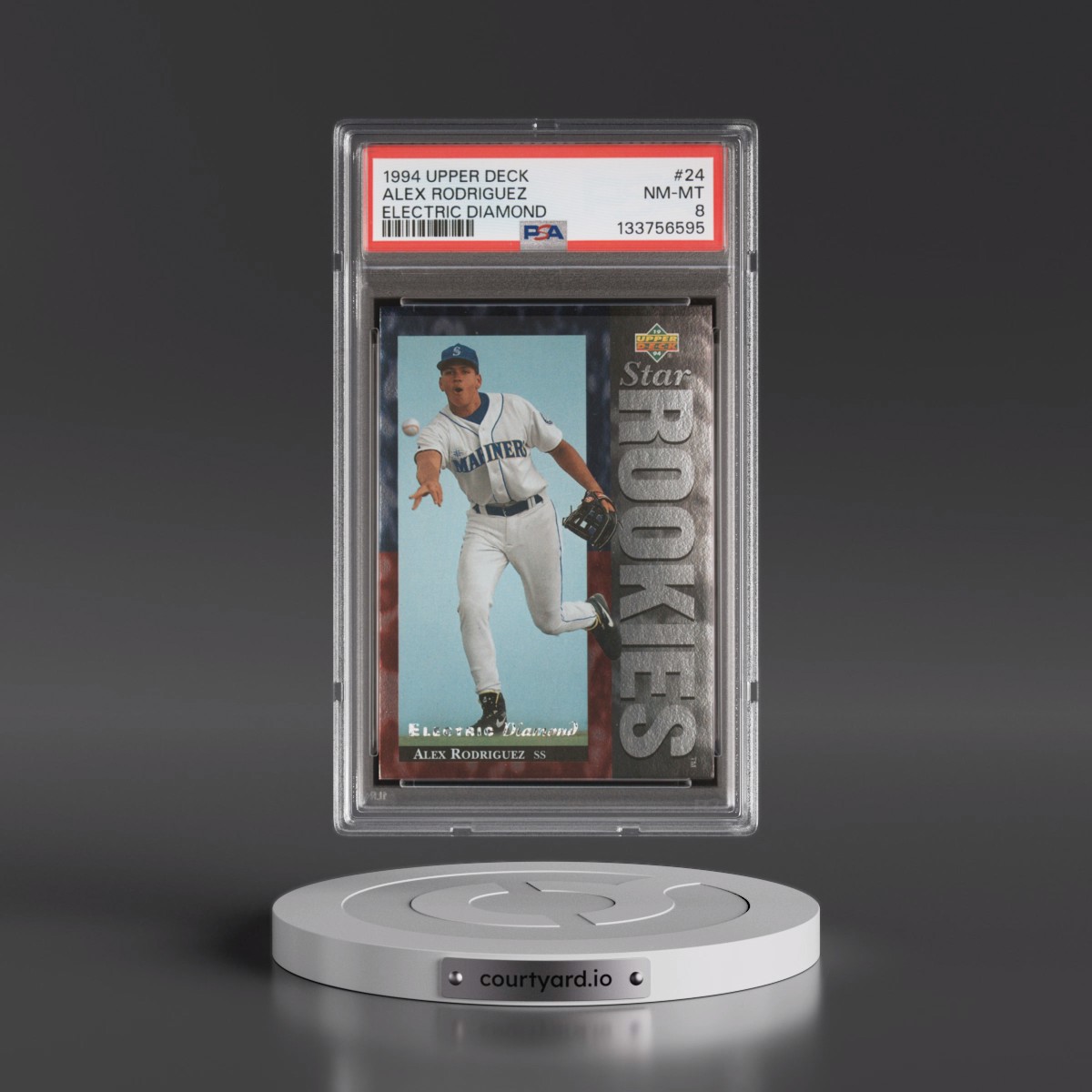 1994 Upper Deck Alex Rodriguez - Electric Diamond #24 PSA 8