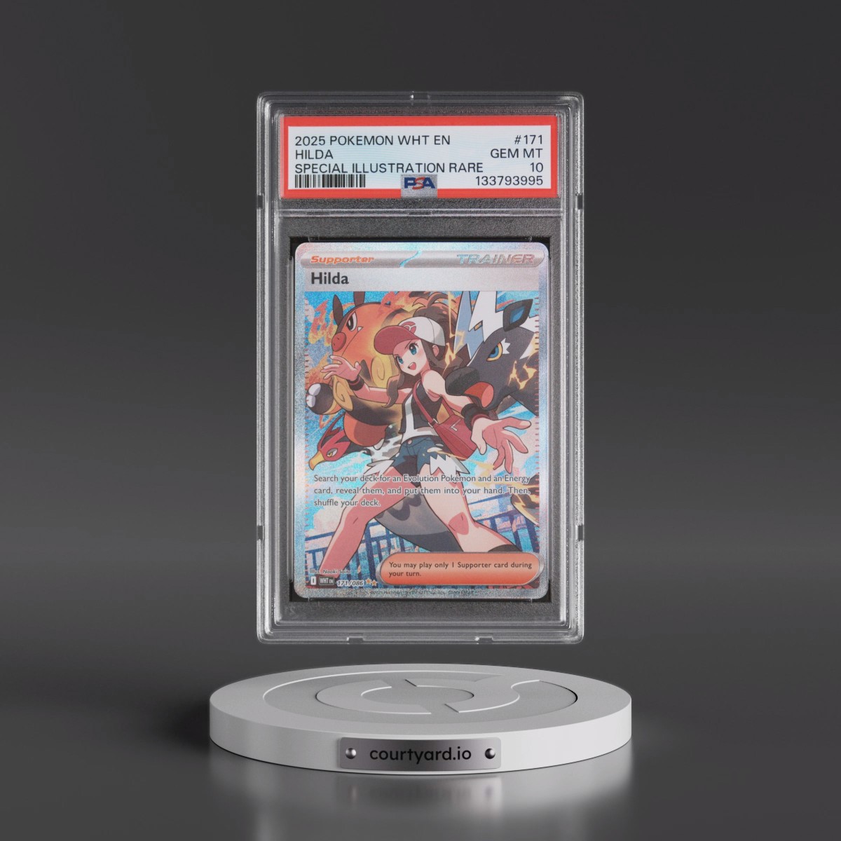 2025 Pokémon Wht EN-White Flare #171 Hilda - Special Illustration Rare (PSA 10 GEM MINT)