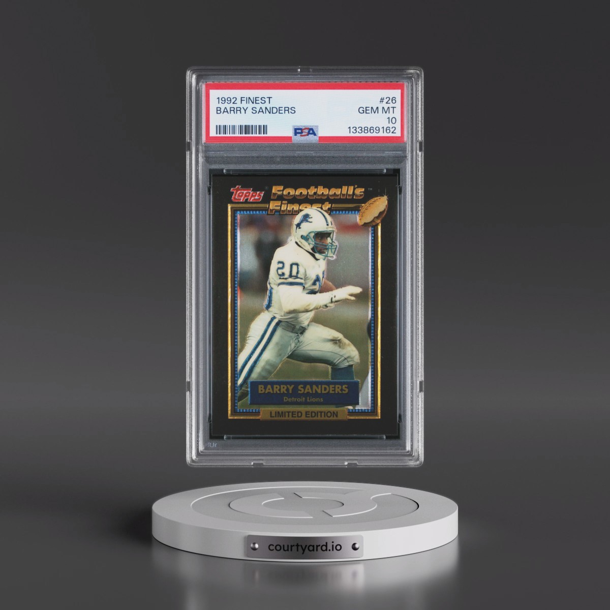 1992 Finest #26 Barry Sanders (PSA 10 GEM MINT)