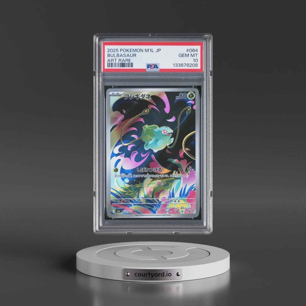 2025 Pokémon M1l-Mega Brave #064 Bulbasaur - Art Rare (PSA 10 GEM MINT)