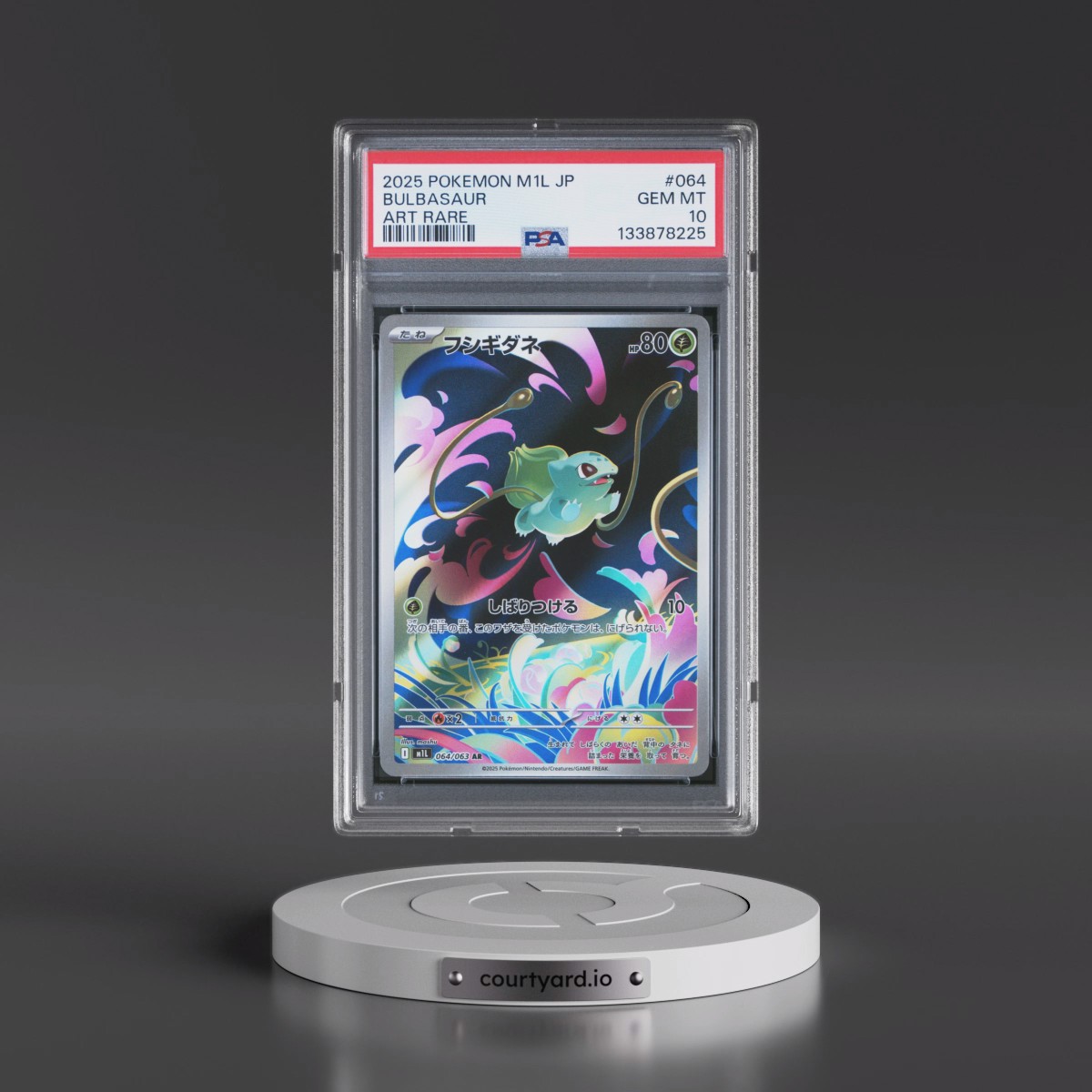 2025 Pokémon M1l-Mega Brave #064 Bulbasaur - Art Rare (PSA 10 GEM MINT)