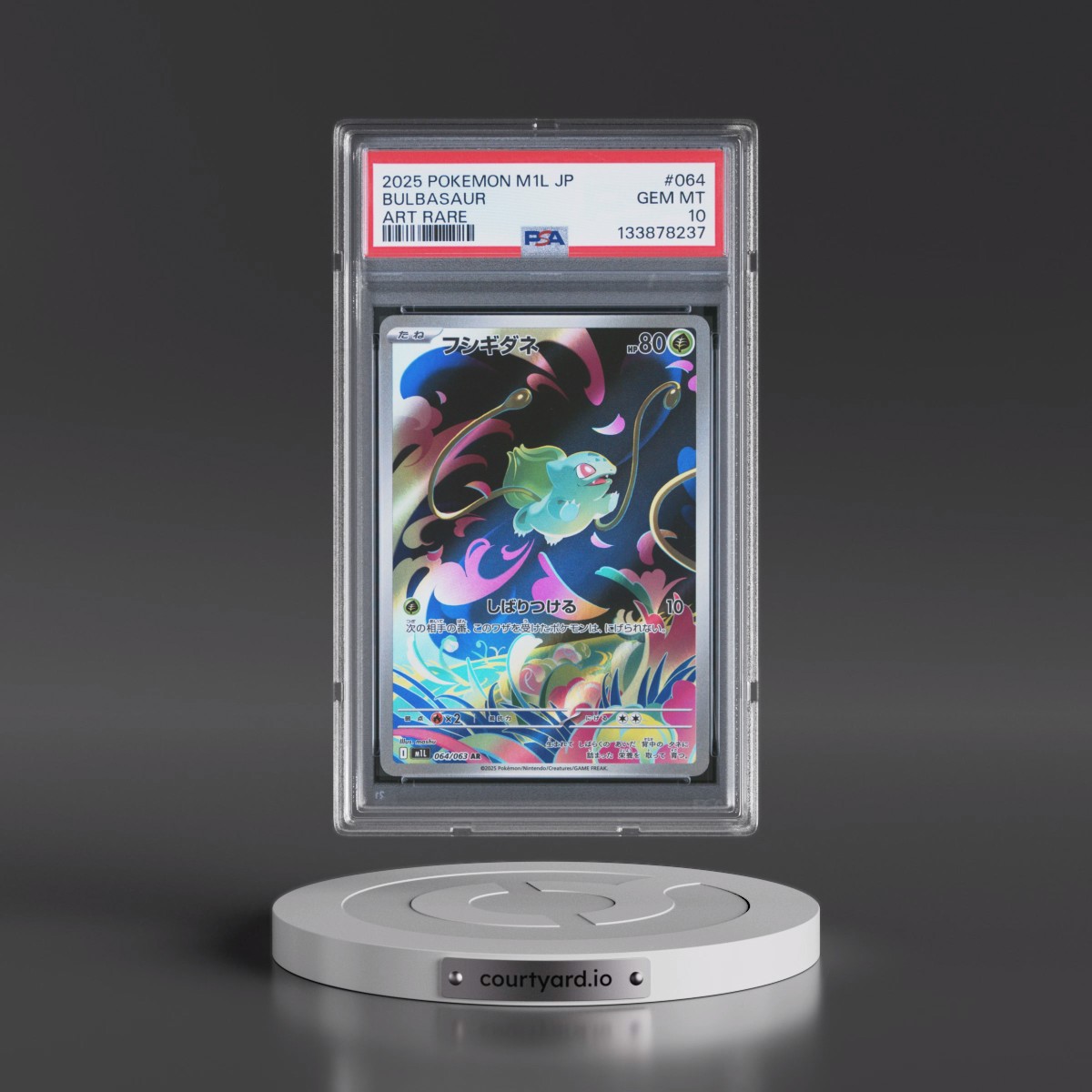 2025 Pokémon M1l-Mega Brave #064 Bulbasaur - Art Rare (PSA 10 GEM MINT)