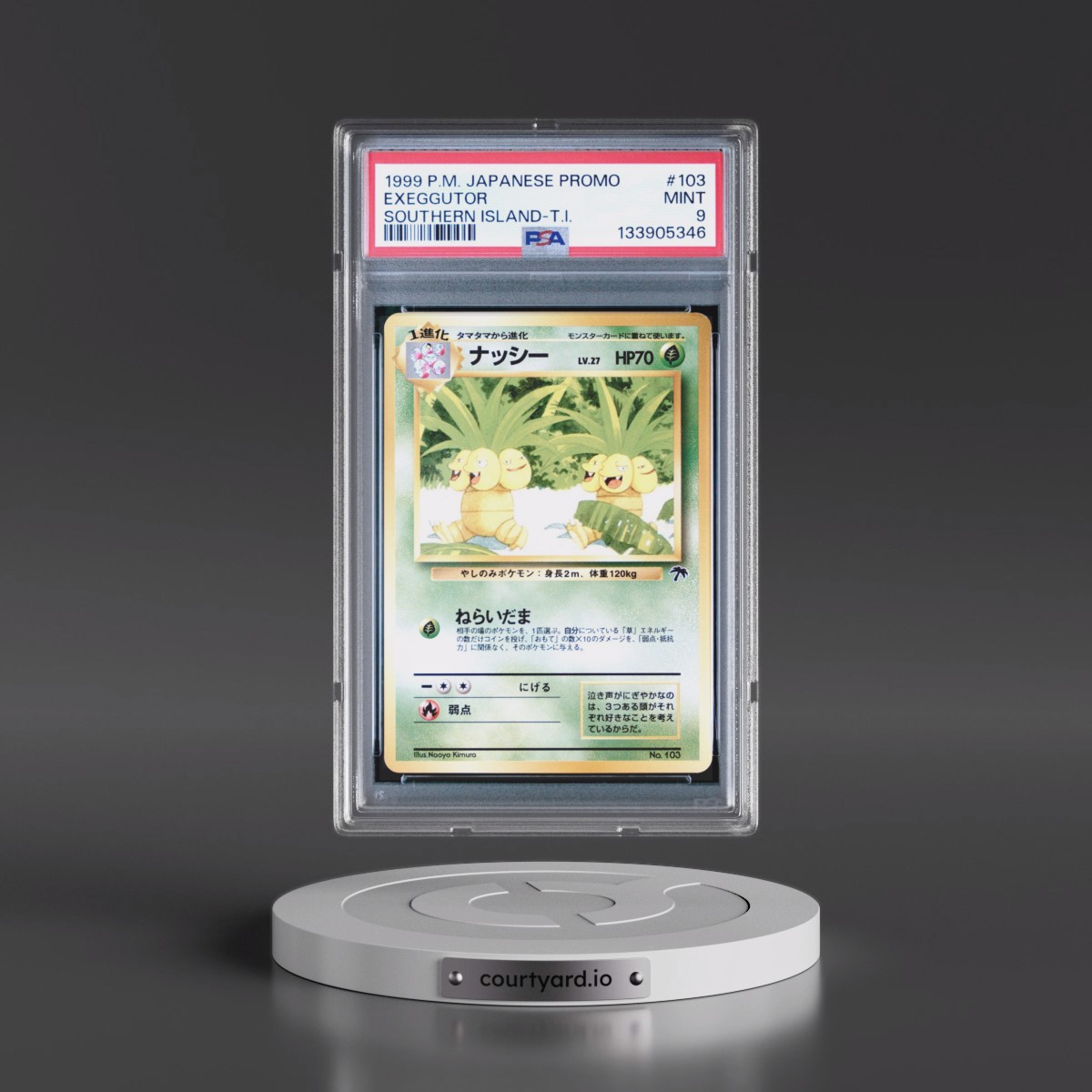 1999 Pokémon Promo Southern Islands Exeggutor - Southern Island-T.I. #103 PSA 9