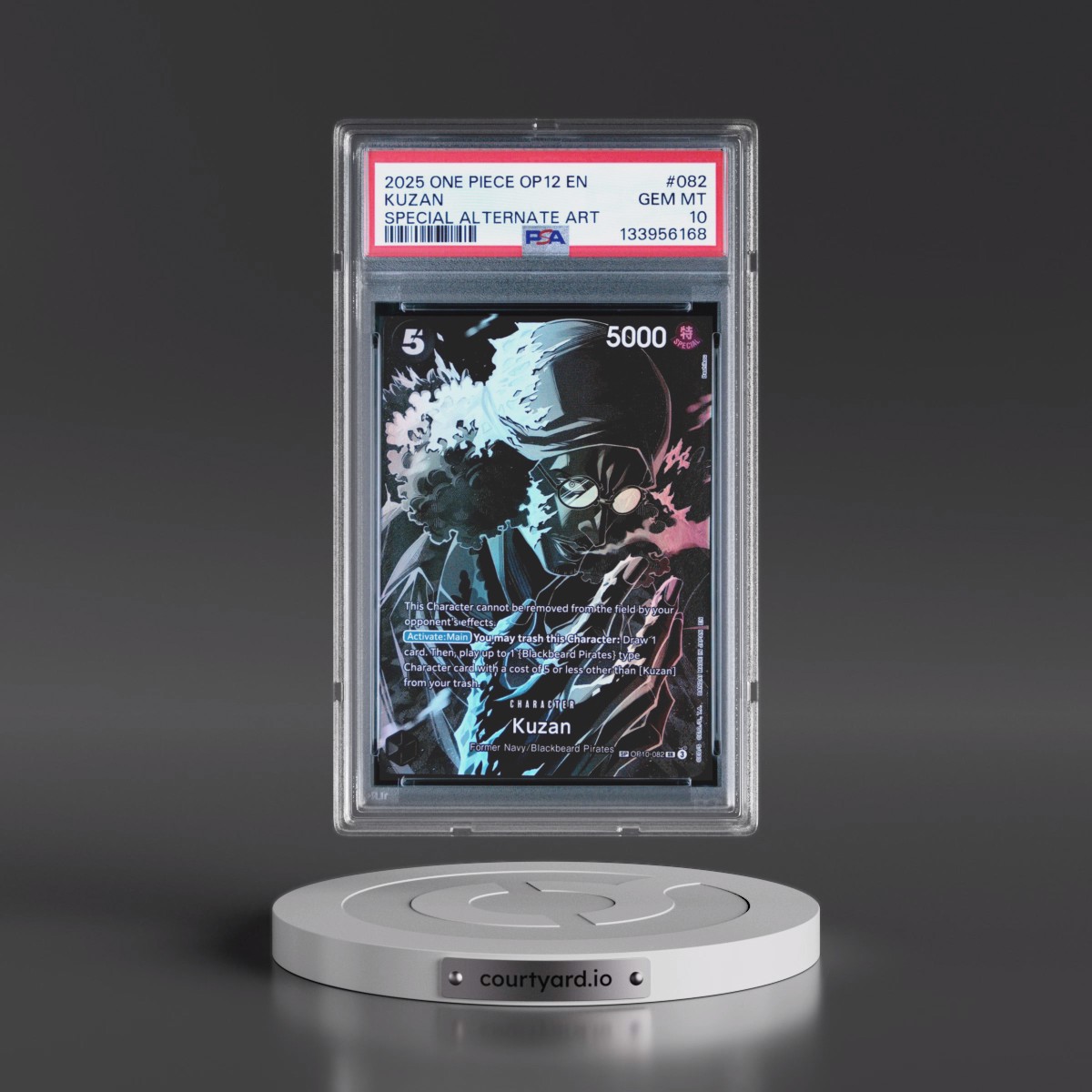 2025 One Piece OP12-Legacy of the Master #082 Kuzan - Special Alternate Art (PSA 10 GEM MINT)