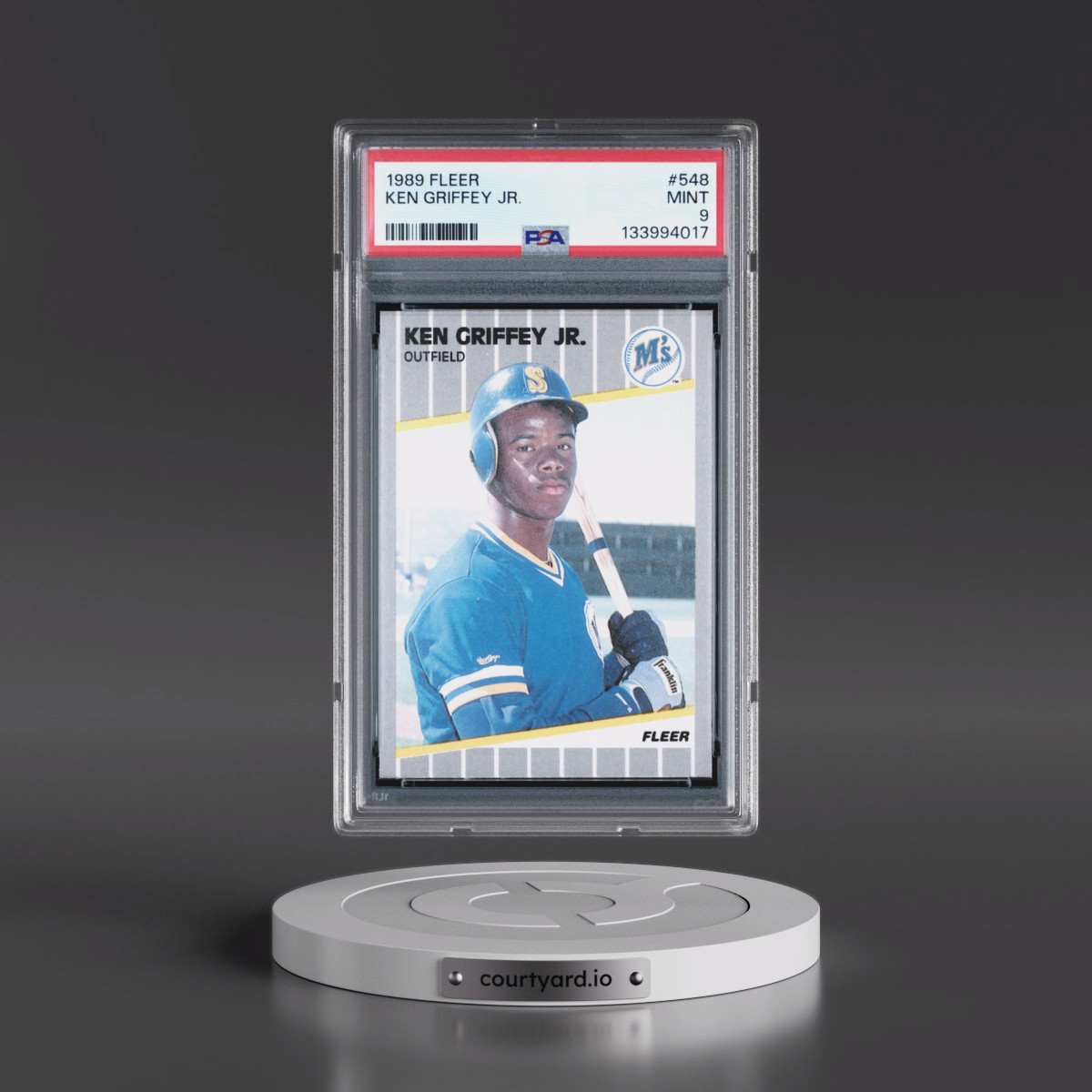 1989 Fleer #548 Ken Griffey Jr (PSA 9 MINT)