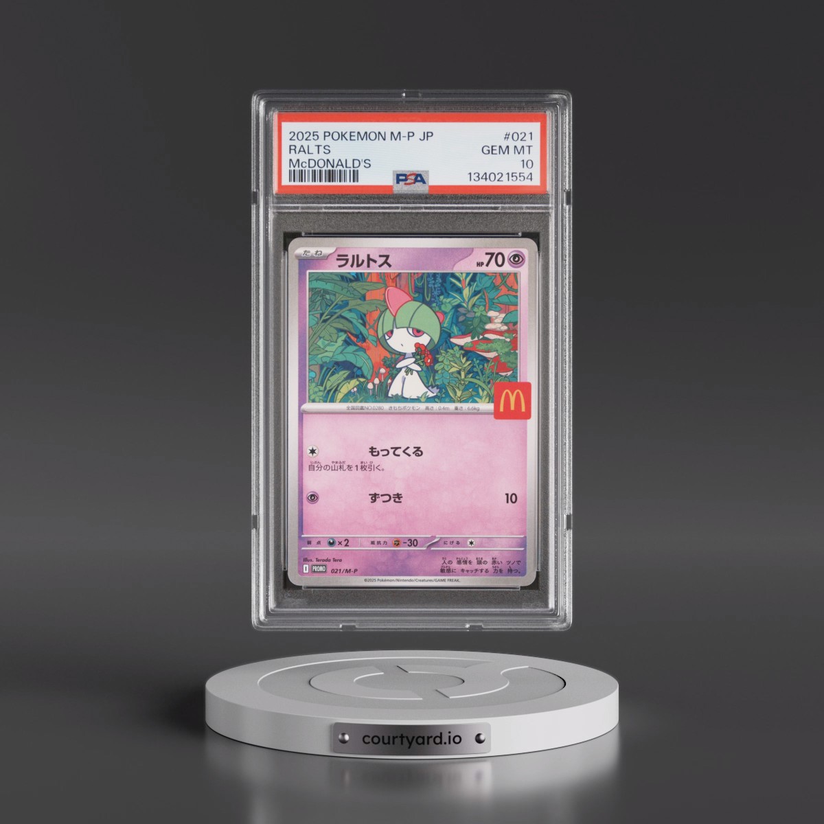 2025 Pokémon M-P Promo #021 Ralts - McDonald's (PSA 10 GEM MINT)