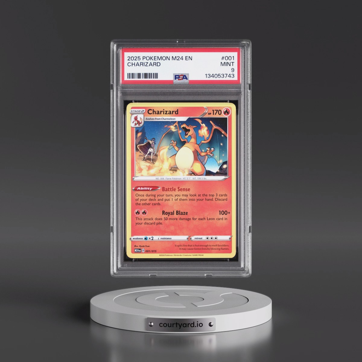 2025 Pokémon M24 EN-Mcdonald's Collection #001 Charizard (PSA 9 MINT)