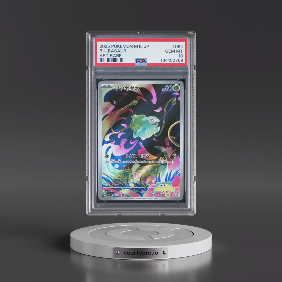 2025 Pokémon M1l-Mega Brave #064 Bulbasaur - Art Rare (PSA 10 GEM MINT)