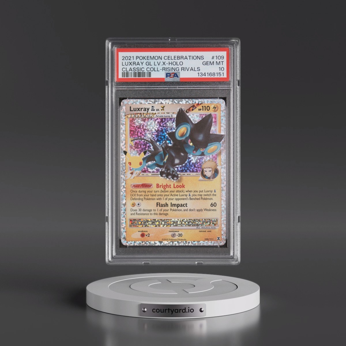 2021 Pokémon Celebrations Classic Collection #109 Luxray GL LV.X - Holo (PSA 10 GEM MINT)