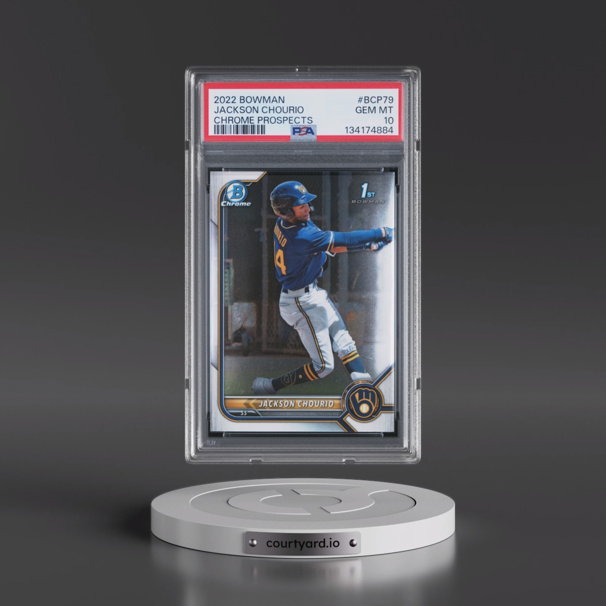 2022 Bowman Chrome Prospects #BCP79 Jackson Chourio (PSA 10 GEM MINT)