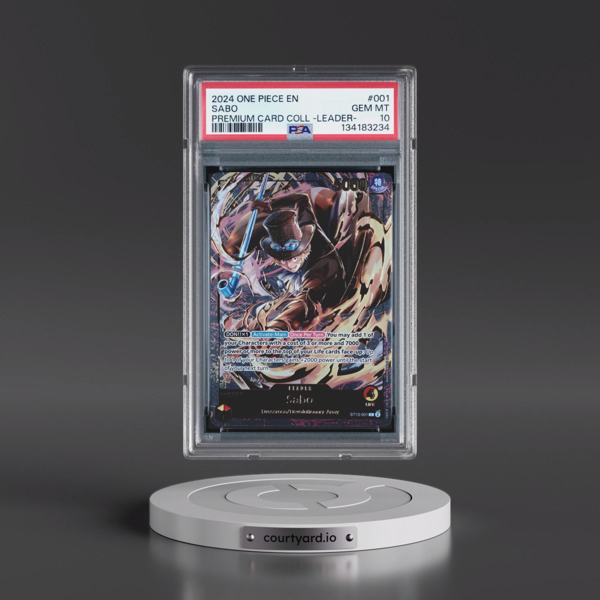 2024 One Piece Premium Card Collection -Leader Collection #001 Sabo (PSA 10 GEM MINT)