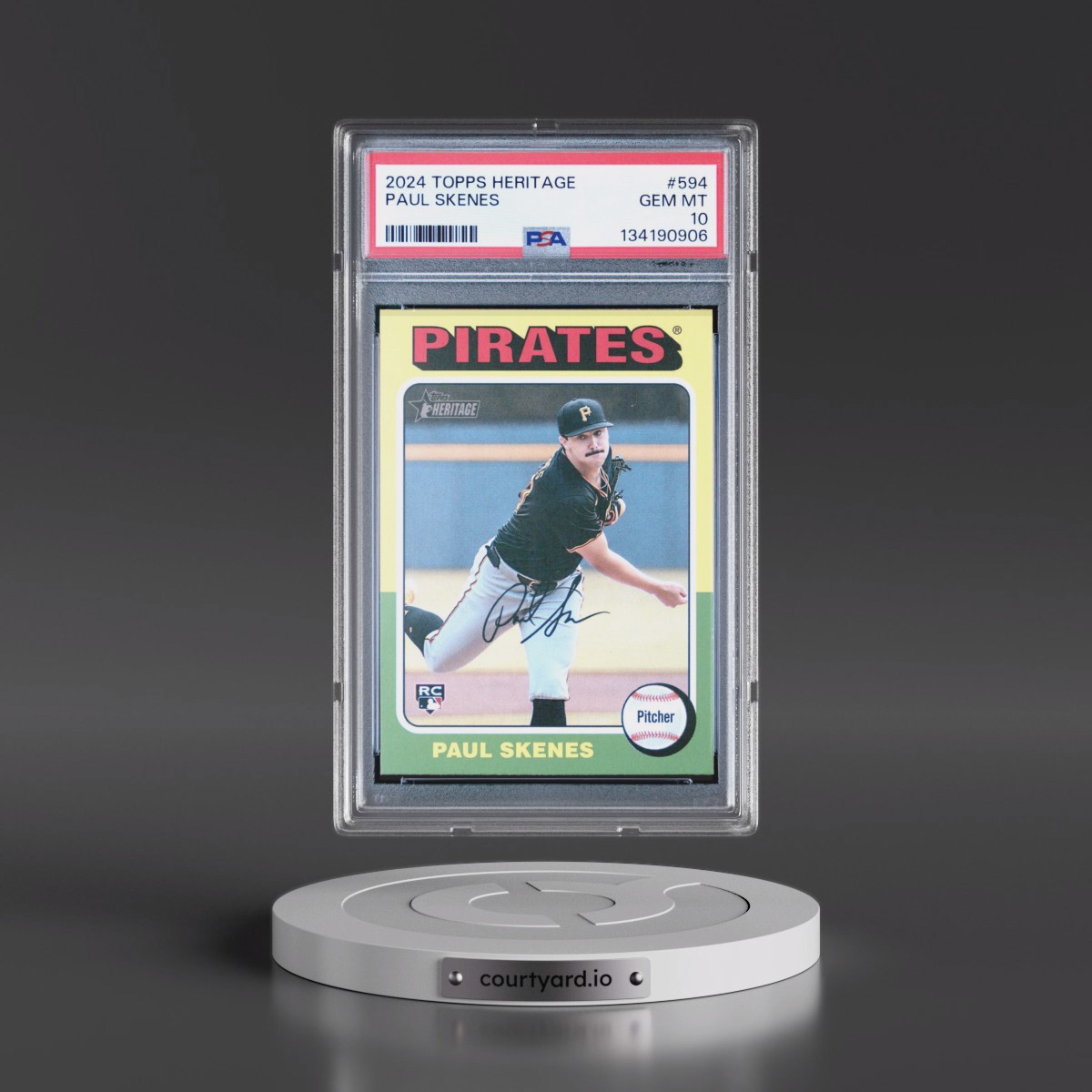 2024 Topps Heritage #594 Paul Skenes (PSA 10 GEM MINT)