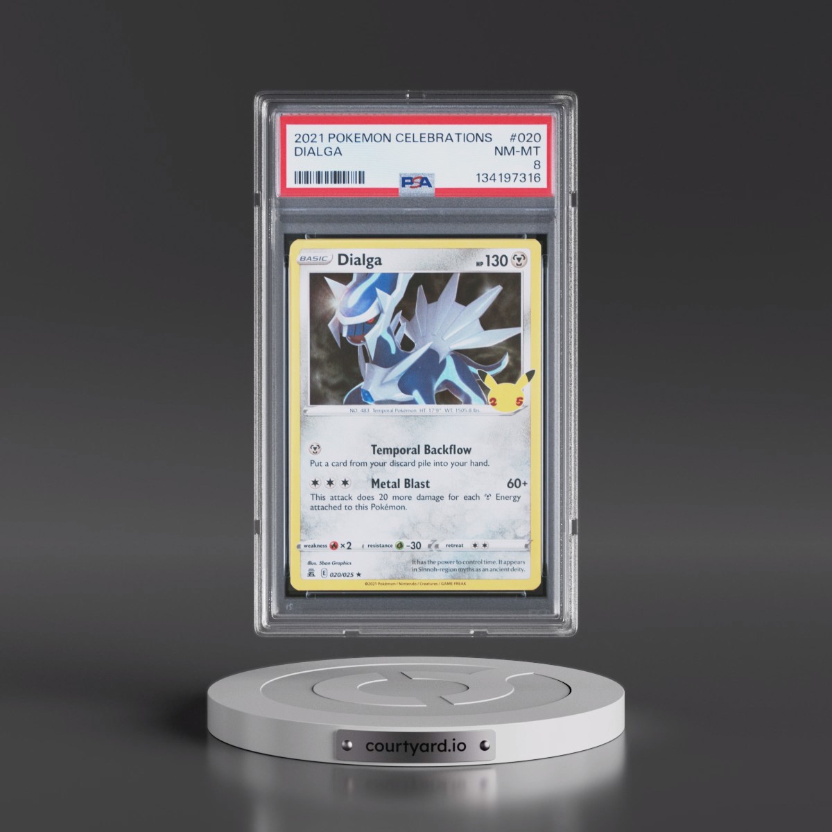 2021 Pokémon Celebrations #020 Dialga (PSA 8 NM-MT)