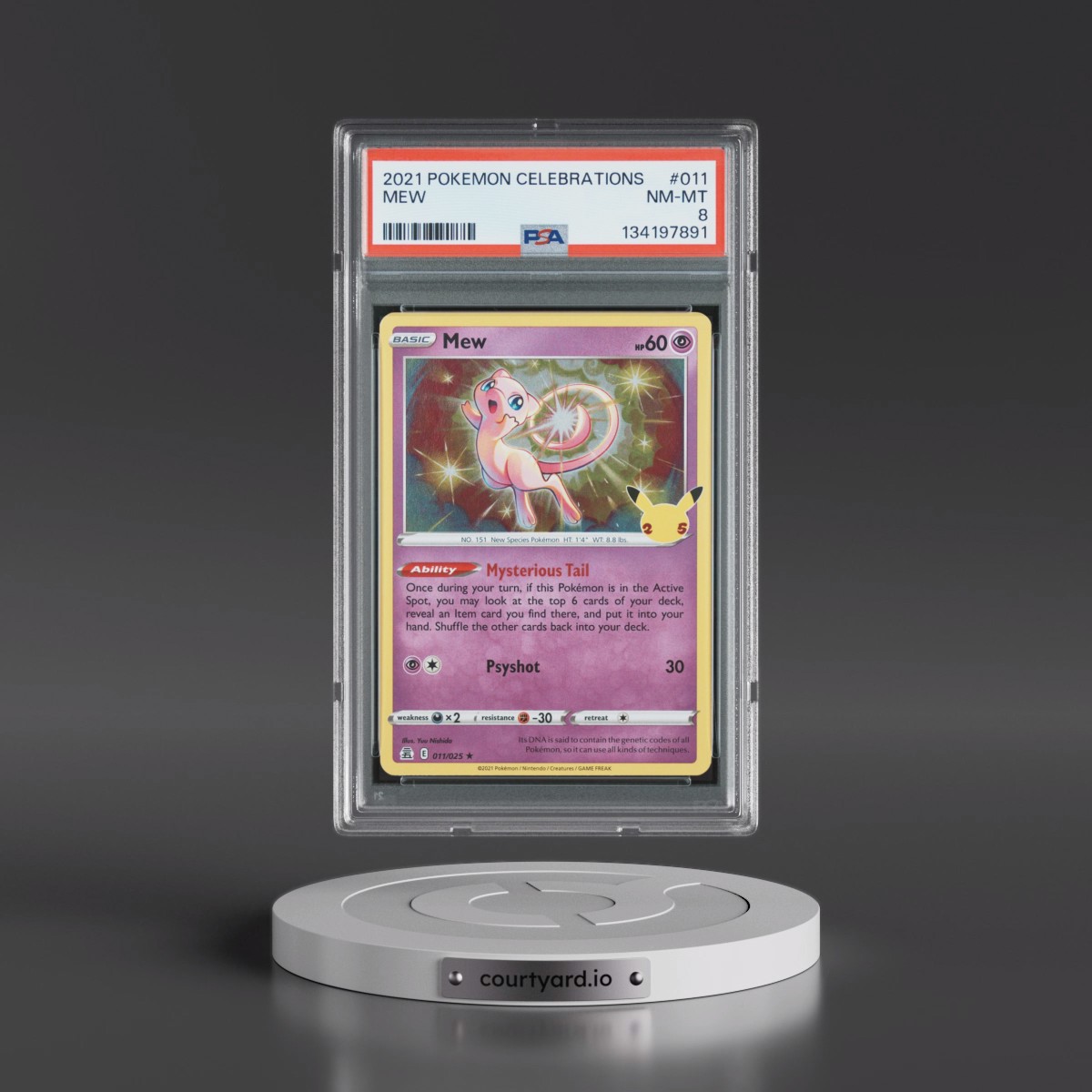 2021 Pokémon Celebrations #011 Mew (PSA 8 NM-MT)
