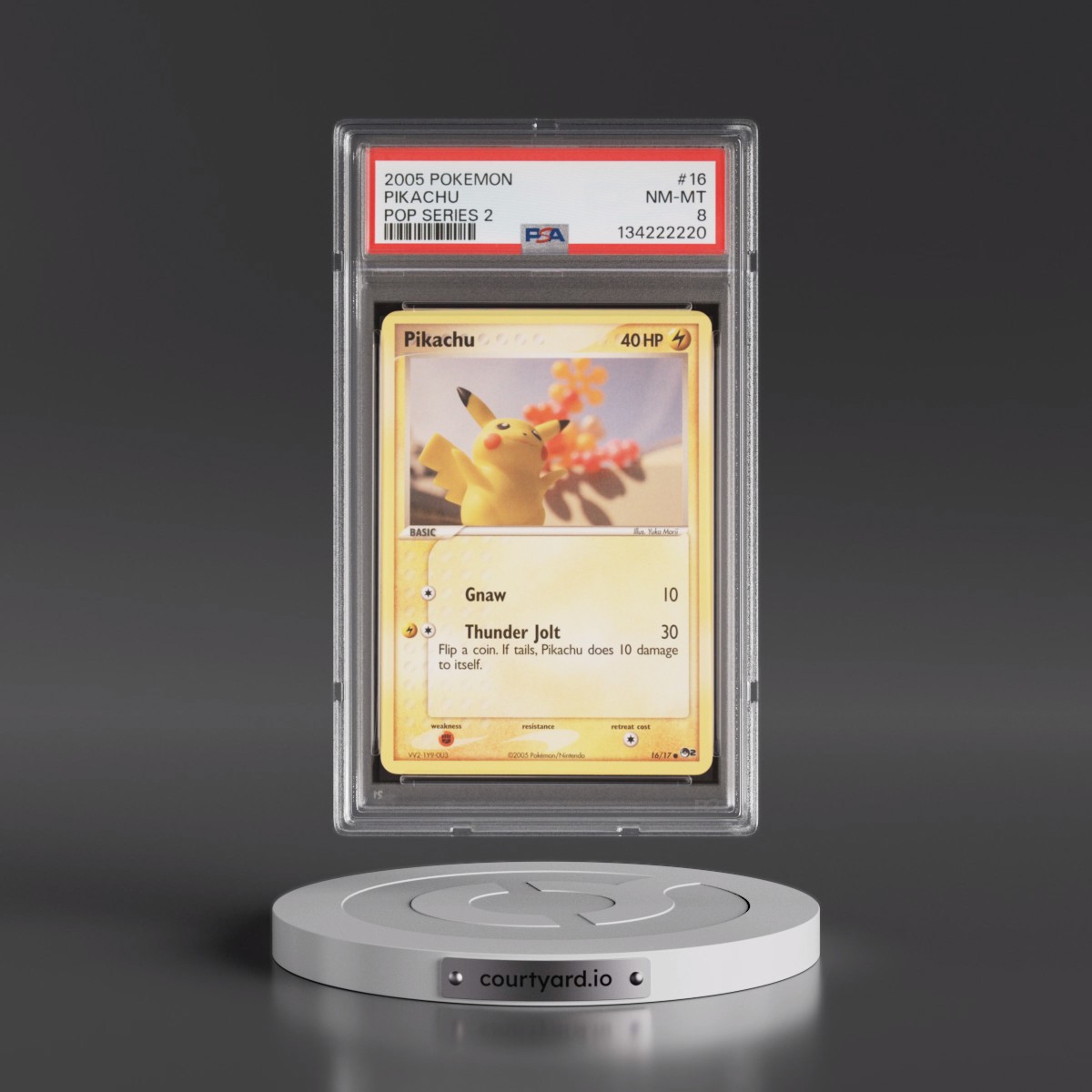2005 Pokémon Pop Series 2 #16 Pikachu (PSA 8 NM-MT)