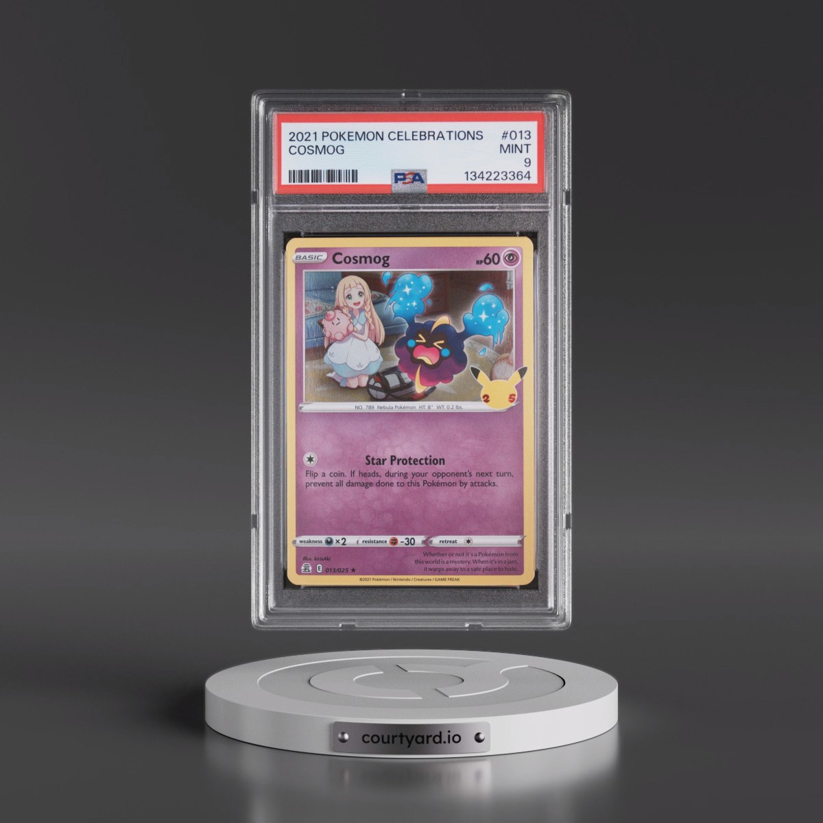 2021 Pokémon Celebrations #013 Cosmog (PSA 9 MINT)